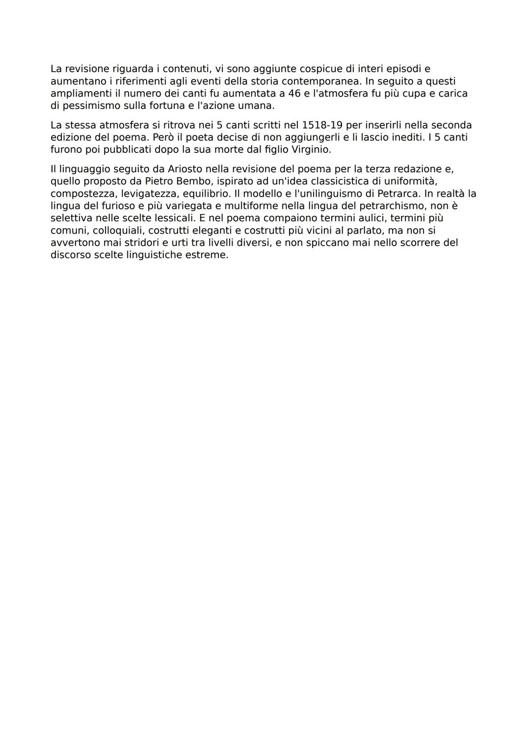 Ludovico Ariosto
La vita
Lodovico Ariosto nacque a Reggio Emilia l'8 settembre 1474, primo di 10 figli. La sua
famiglia era di nobili origin