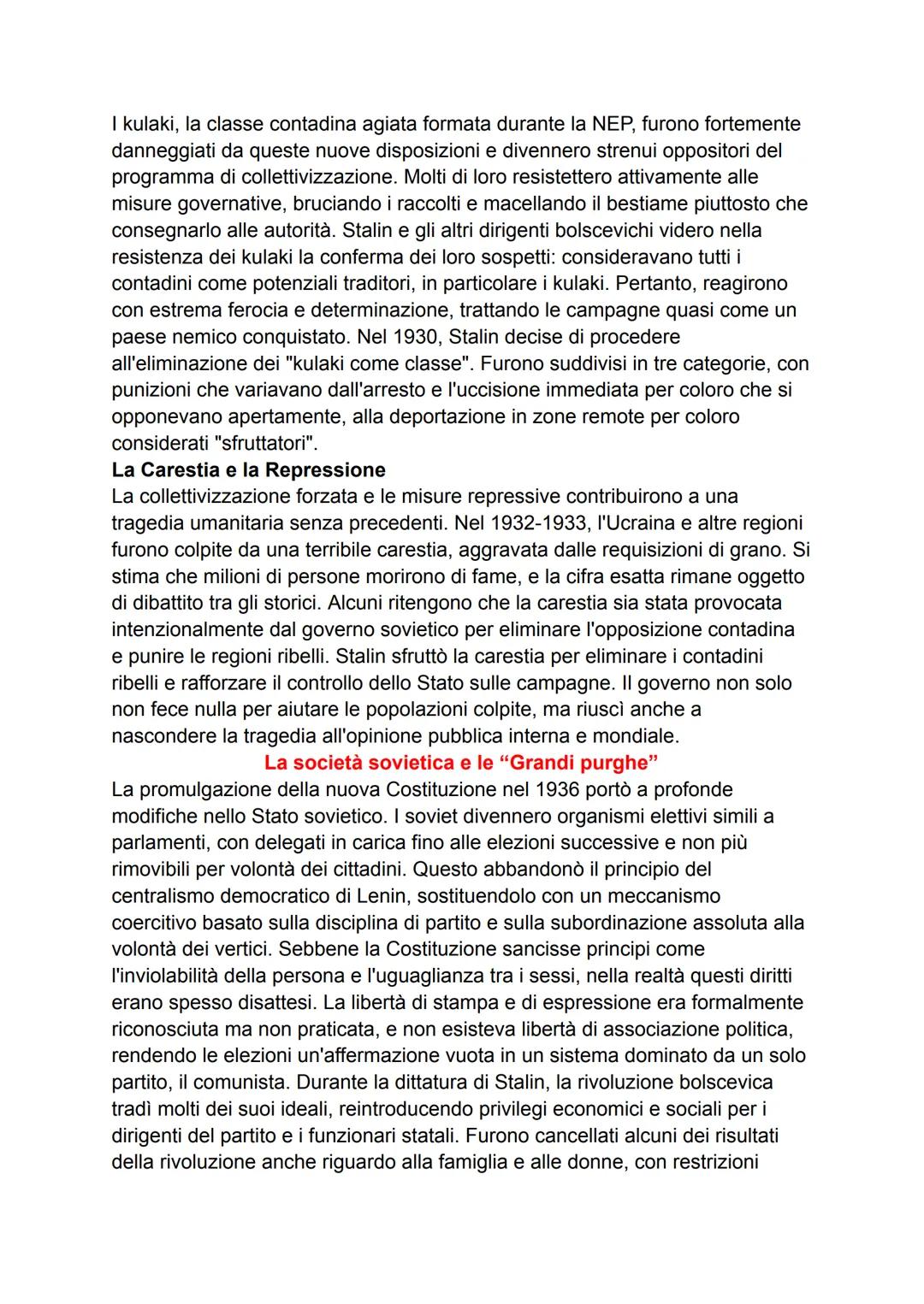 # L'ascesa di Stalin (capitolo 9 libro 3)
Dopo la morte di Lenin, l'Unione Sovietica fu teatro di una feroce lotta per la
successione alla