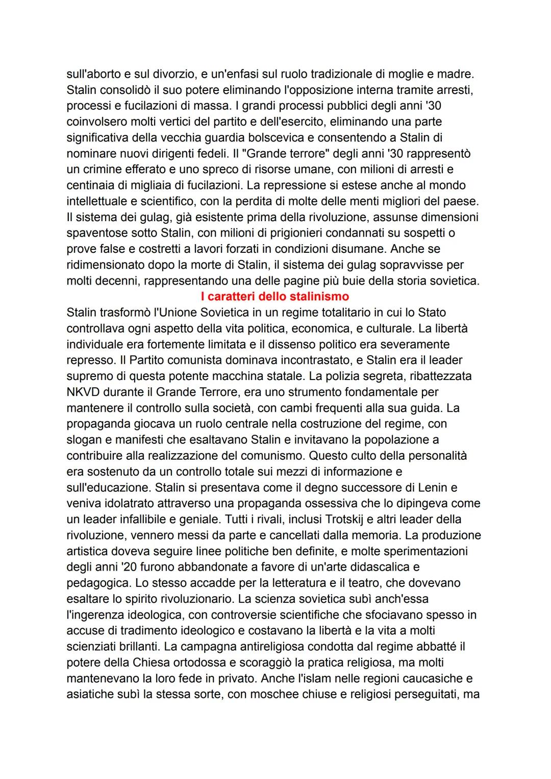# L'ascesa di Stalin (capitolo 9 libro 3)
Dopo la morte di Lenin, l'Unione Sovietica fu teatro di una feroce lotta per la
successione alla