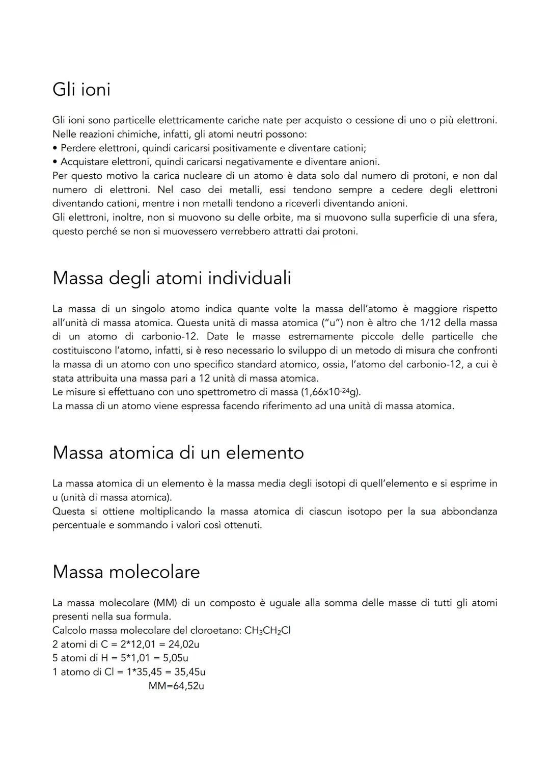 # Chimica
L'atomo e la tavola periodica
Gli elementi atomici sono catabolismi nella tavola periodica degli elementi e non sono disposti in