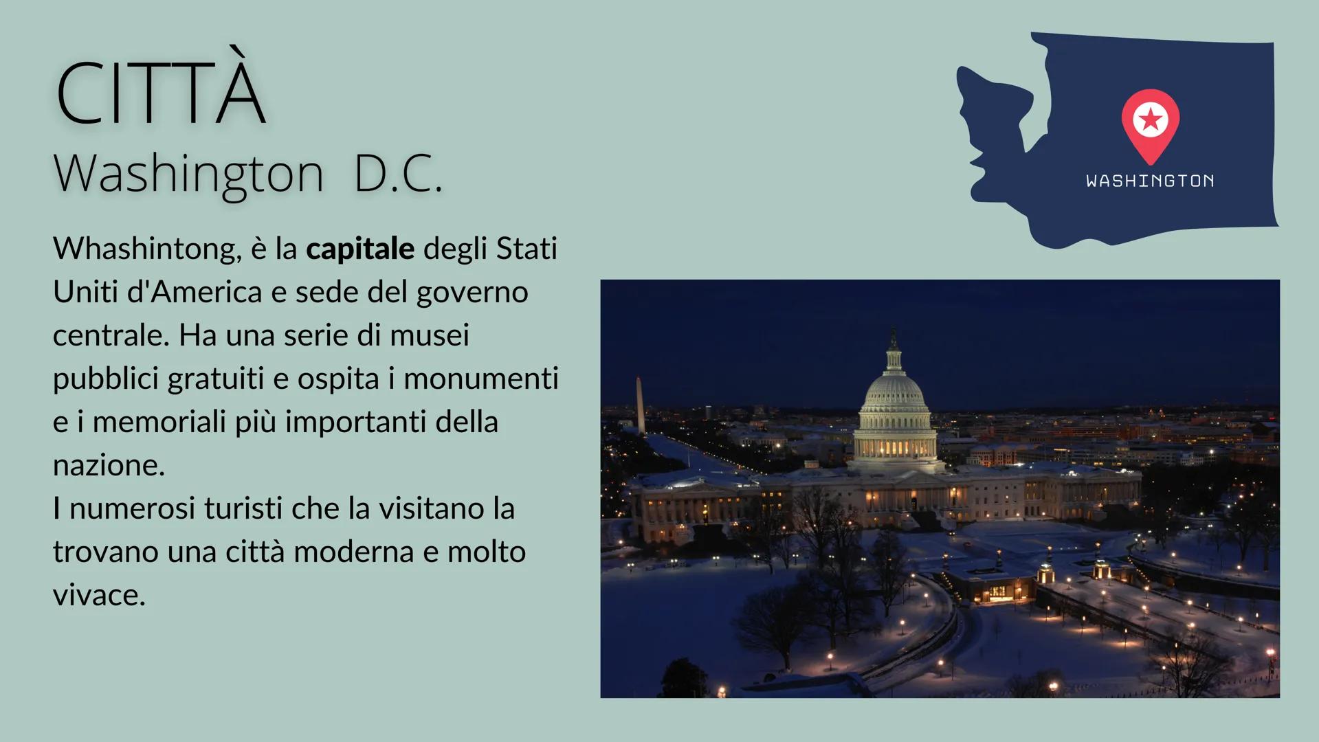 # STATI UNITI
D'AMERICA
United States # TERRITORIO
Gli Stati Uniti, occupano la fascia centrale del Nord America, tra il Canada e il Mess