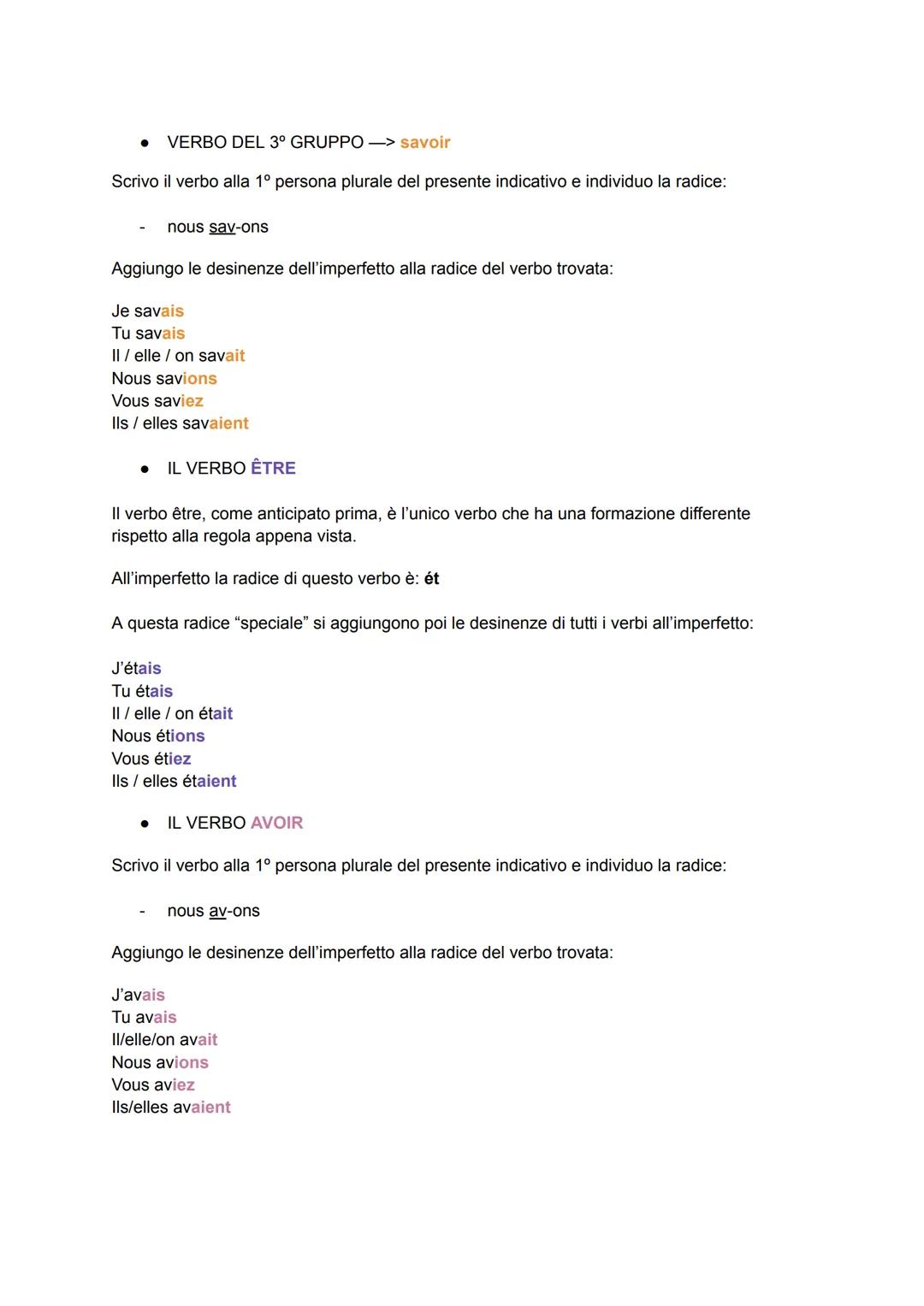 # L'IMPARFAIT = L'IMPERFETTO
L'imperfetto è un tempo del passato e serve per:
1. Esprimere la durata o la ripetizione di un'azione.
2. Desc