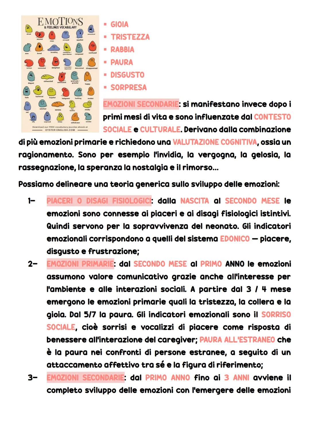# LO SVILUPPO
# EMOTIVO
EMOZIONI
Le emozioni sono parte integrante della vita quotidiana di tutti e
svolgono delle funzioni fondamentali