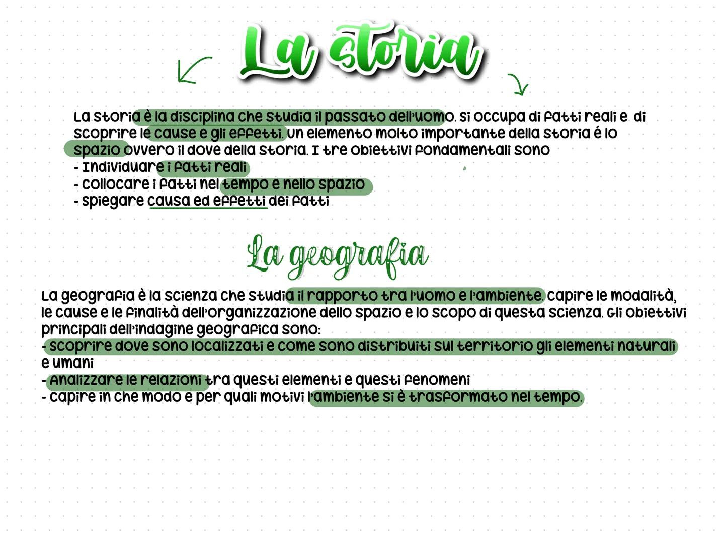 # La storia
La storia è la disciplina che studia il passato dell'uomo. si occupa di fatti reali e di
scoprire le cause e gli effetti. Un el