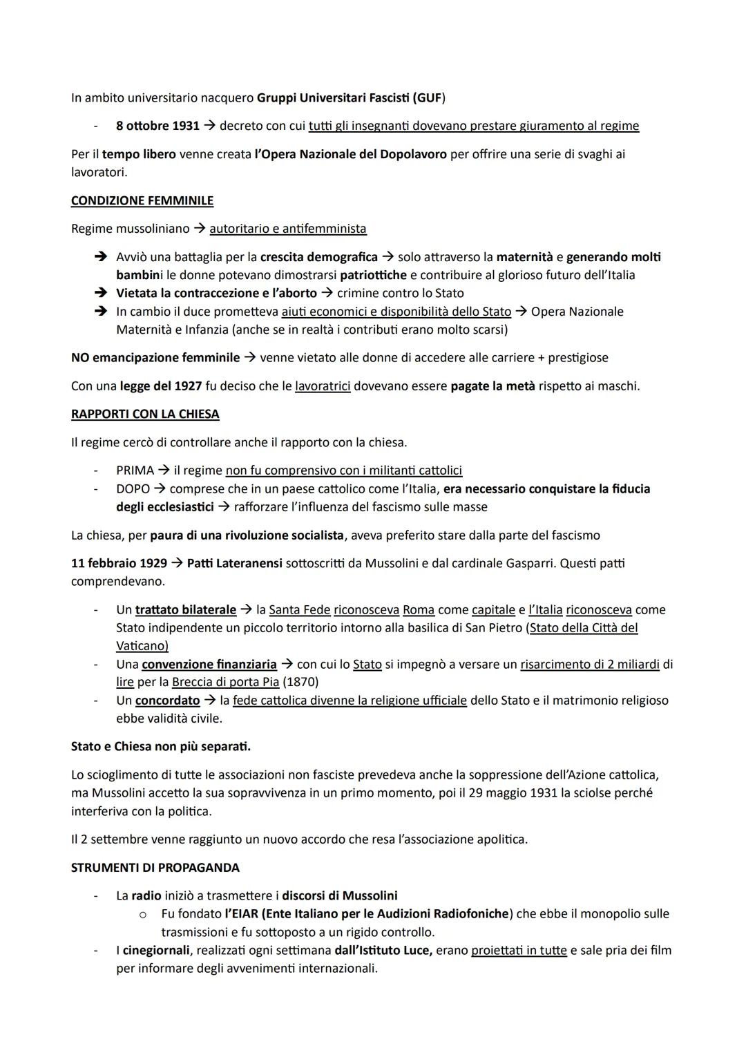 # L'ITALIA FASCISTA
LA TRANSIZIONE DALLO STATO LIBERALE ALLO STATO FASCISTA
Mussolini si trovò al governo con la partecipazione, oltre che
