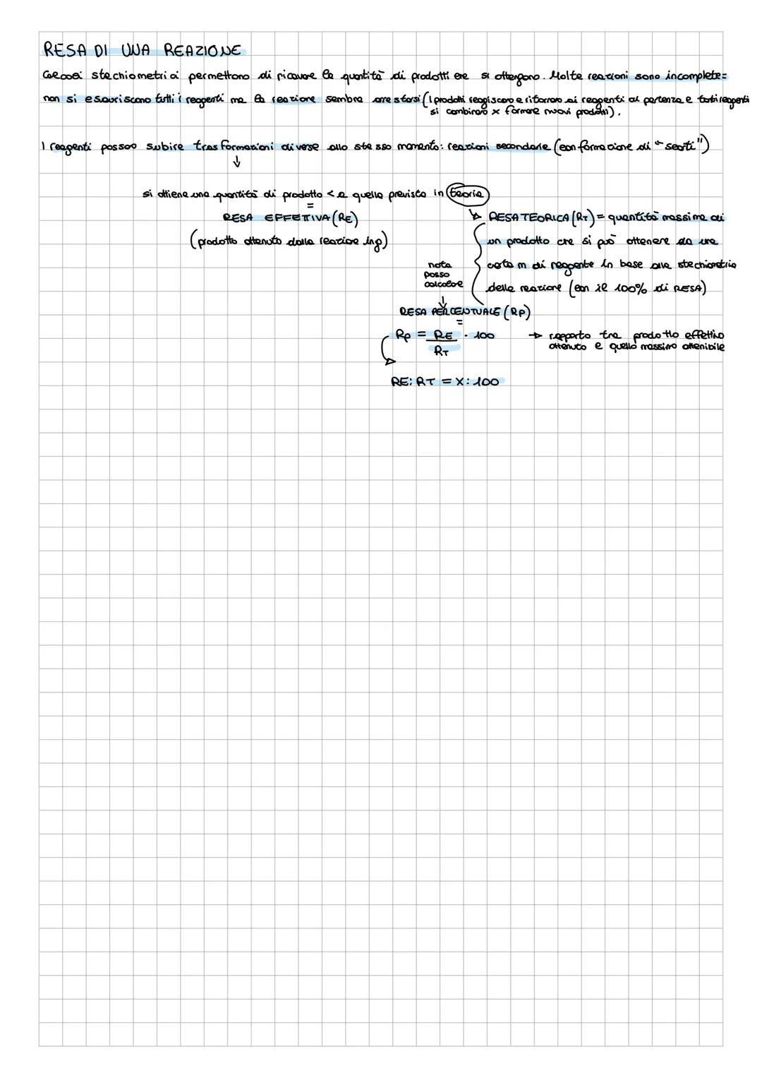 # Le reazioni Chimies ~ STECHIOMETRIA
* trasformetioni ere comportero ure variadore delle camp. enimise delle sostanze originale, REAGENTI,