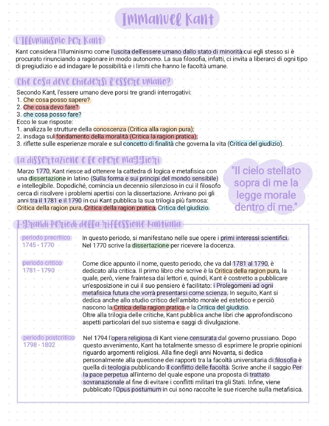 Immanuel Kant - La Critica della ragion pura