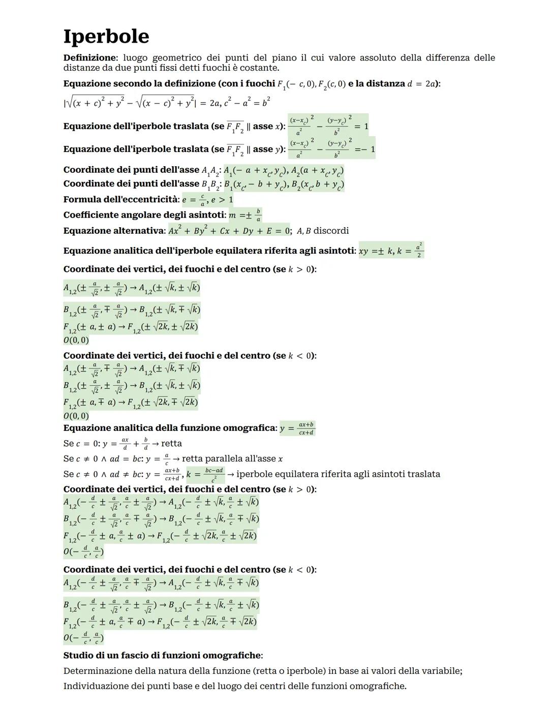 Funzioni
Definizione: relazione di associazione tra insiemi che associa ad ogni elemento dell'insieme di
partenza, il dominio, uno e un solo