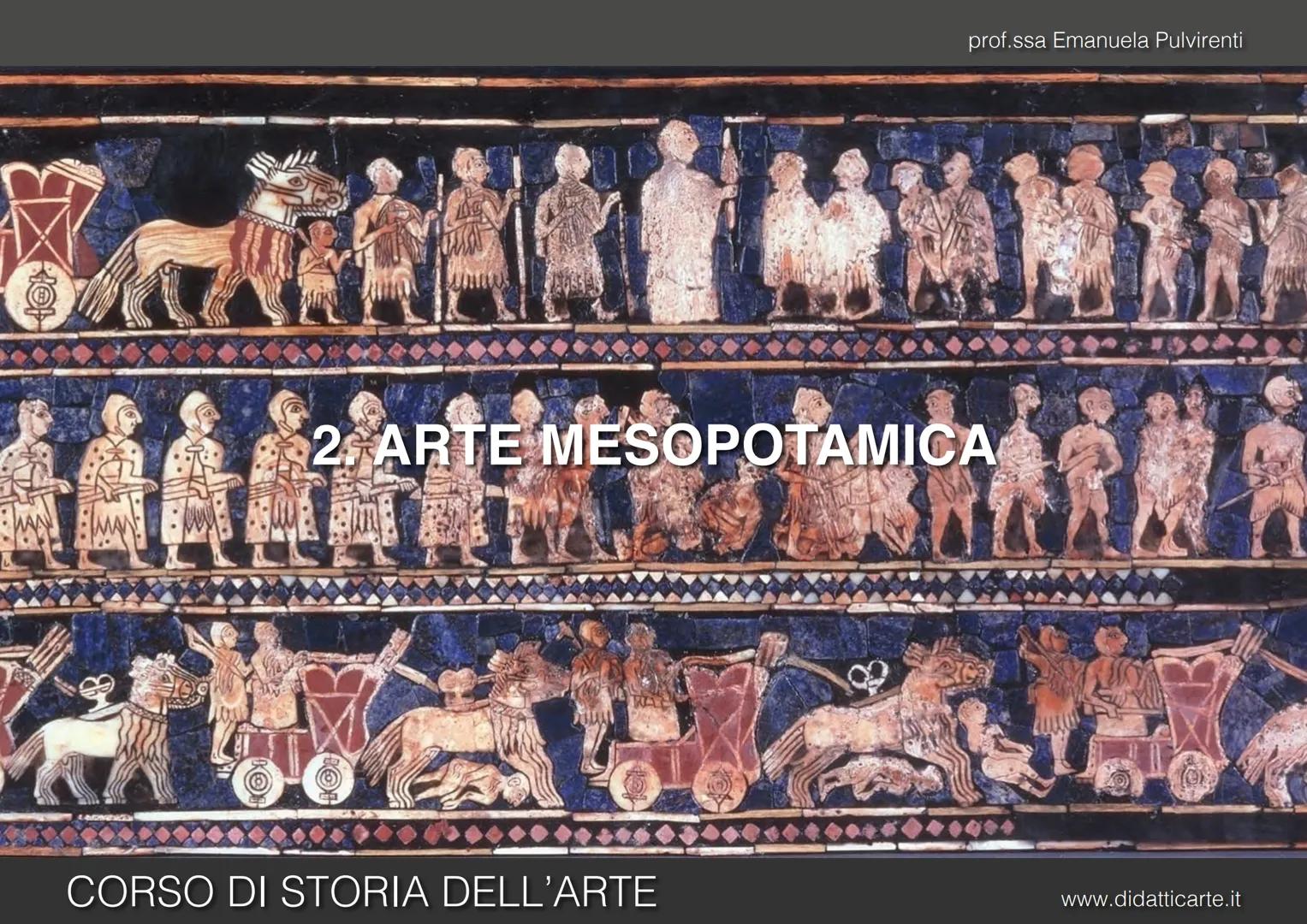 prof.ssa Emanuela Pulvirenti
2. ARTE MESOPOTAMICA
CORSO DI STORIA DELL'ARTE
www.didatticarte.it # ARTE MESOPOTAMICA
# TANTI POPOLI TRA D