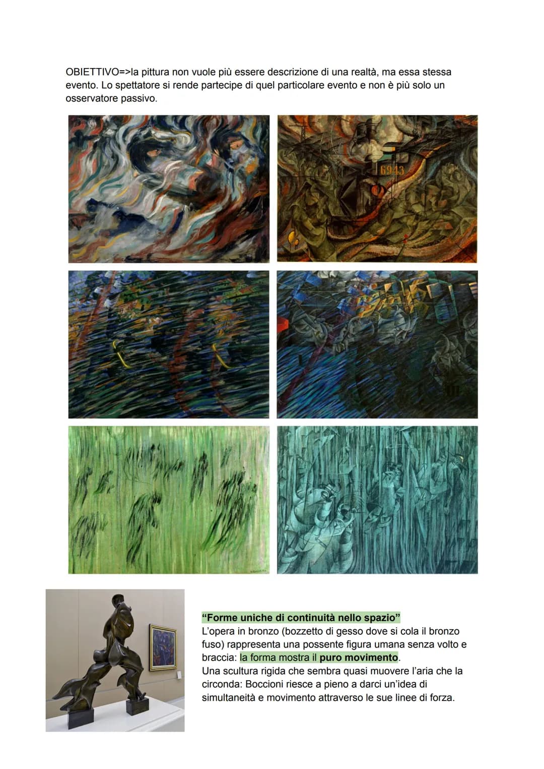 # Futurismo
Movimento artistico, letterario e politico, nato ufficialmente a Parigi il 1909 con la
pubblicazione sulle pagine del quotidian
