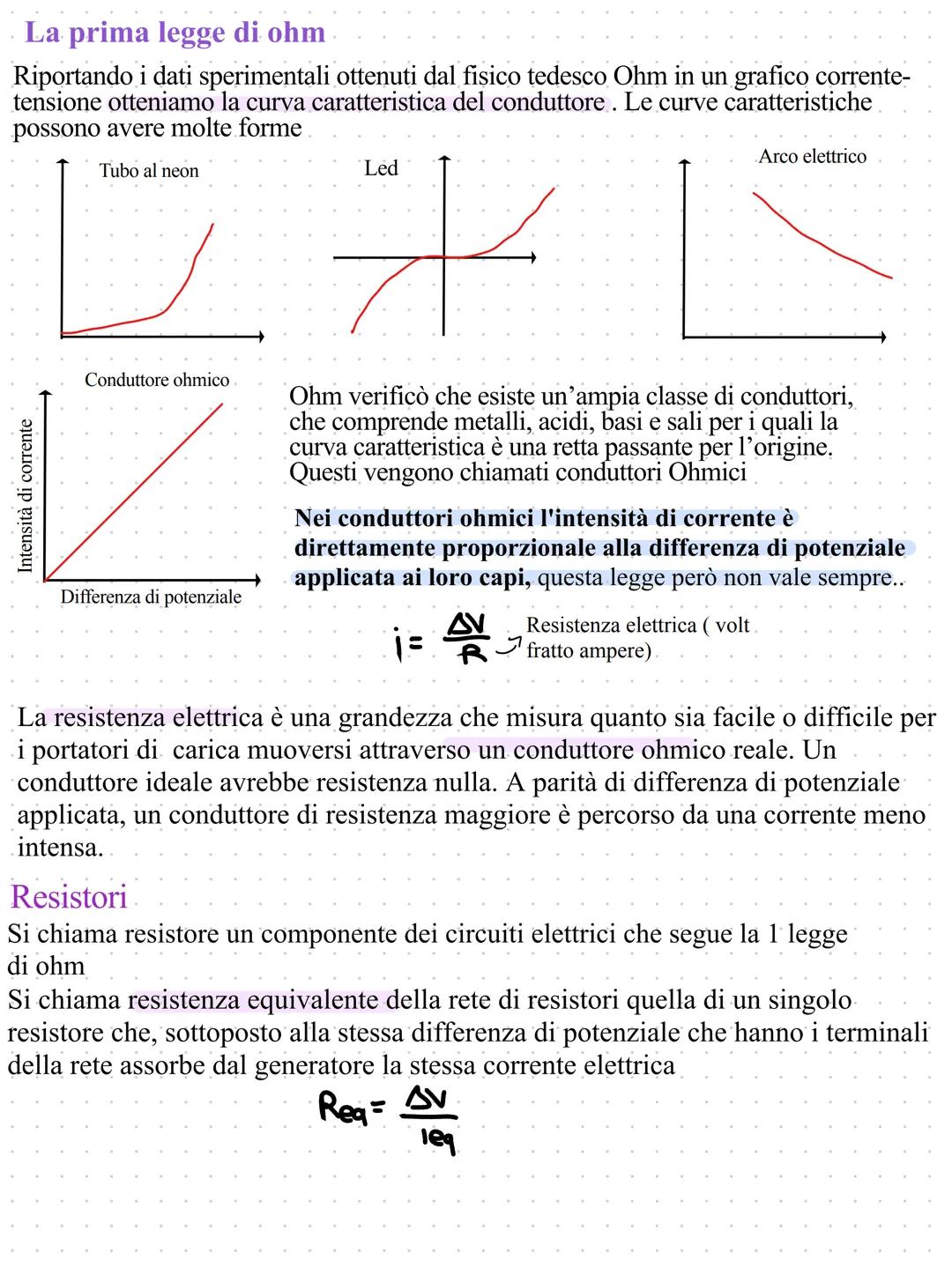 # La corrente elettrica continua
Si chiama corrente elettrica un moto ordinato di cariche elettriche e si
definisce continua quando la sua