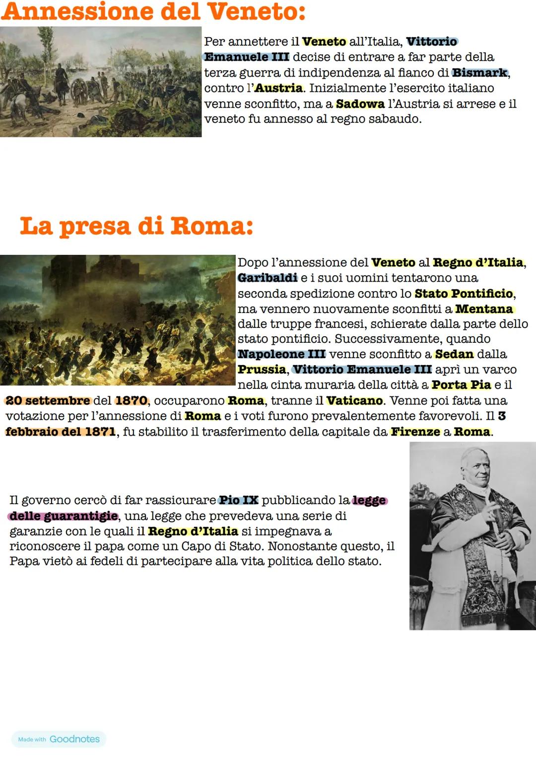 Unità d'italia:
Il 17 Marzo del 1861, il parlamento italiano proclama la nascita del Regno d'Italia
sotto la guida del re Vittorio Emanuele