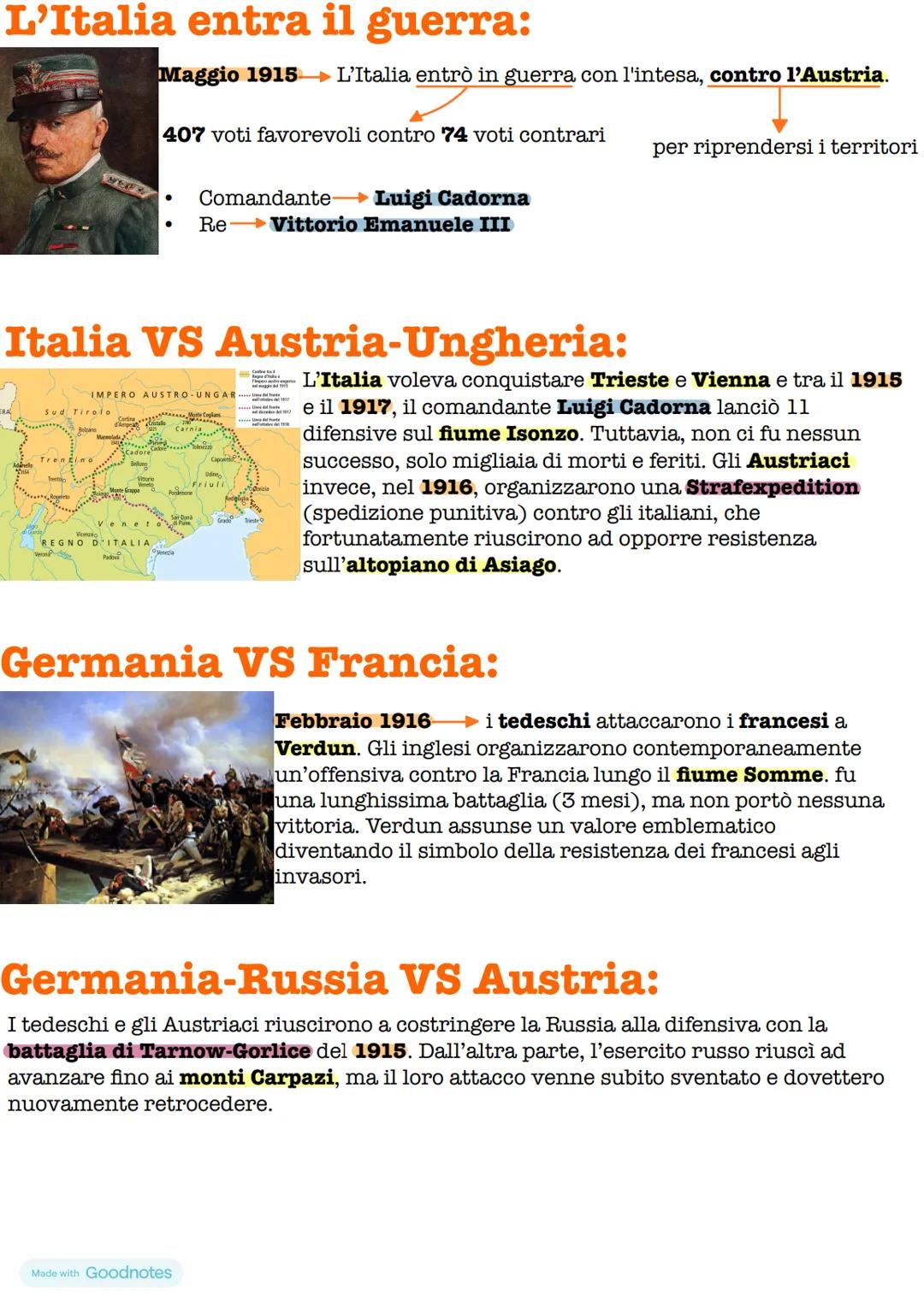 Prima Guerra Mondiale
Cause:
• Politiche → problemi dati dal potere sulle terre
•
Militari
armamenti;
Economia
. Culturali
Inizio:
si era af