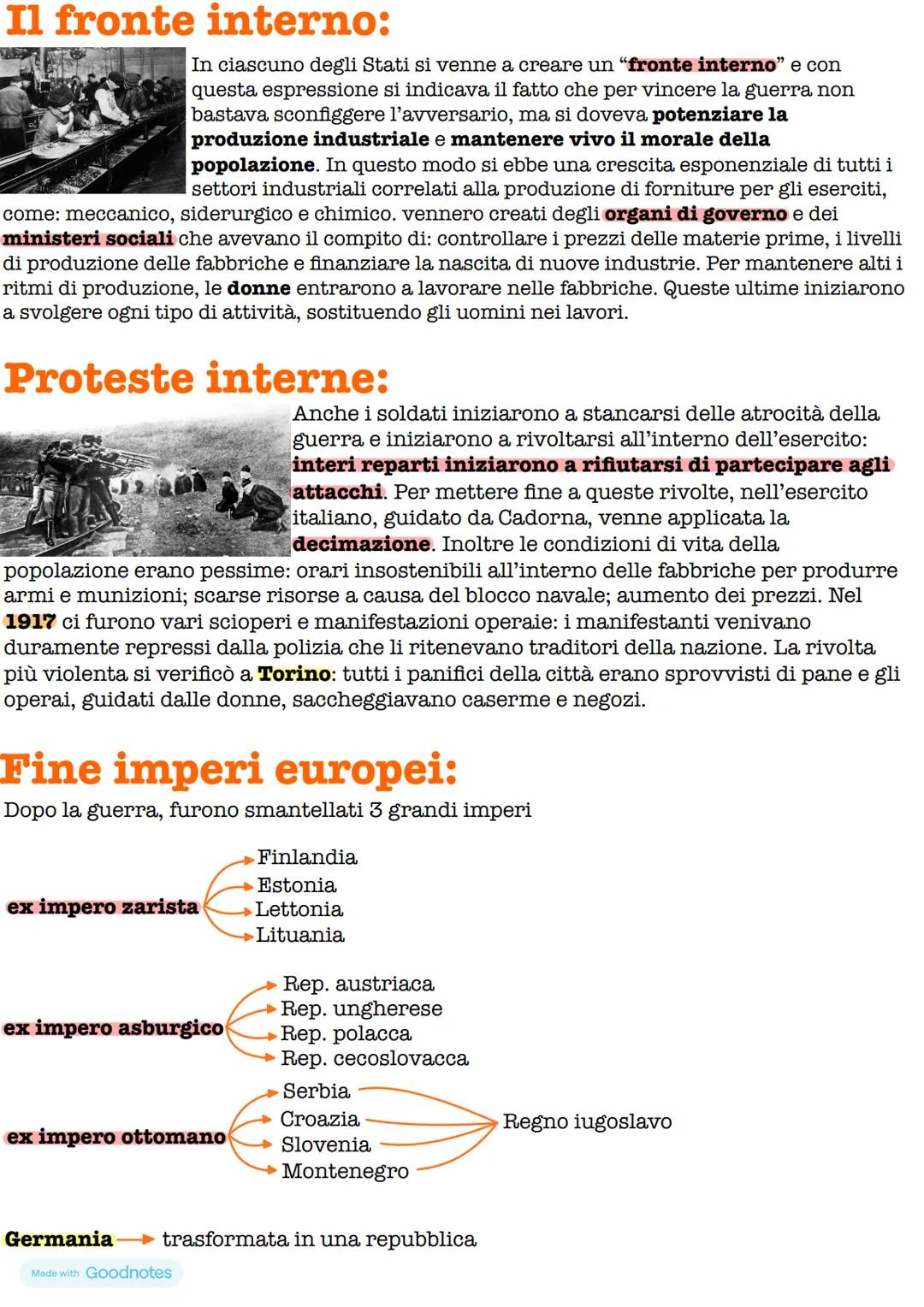 Prima Guerra Mondiale
Cause:
• Politiche → problemi dati dal potere sulle terre
•
Militari
armamenti;
Economia
. Culturali
Inizio:
si era af