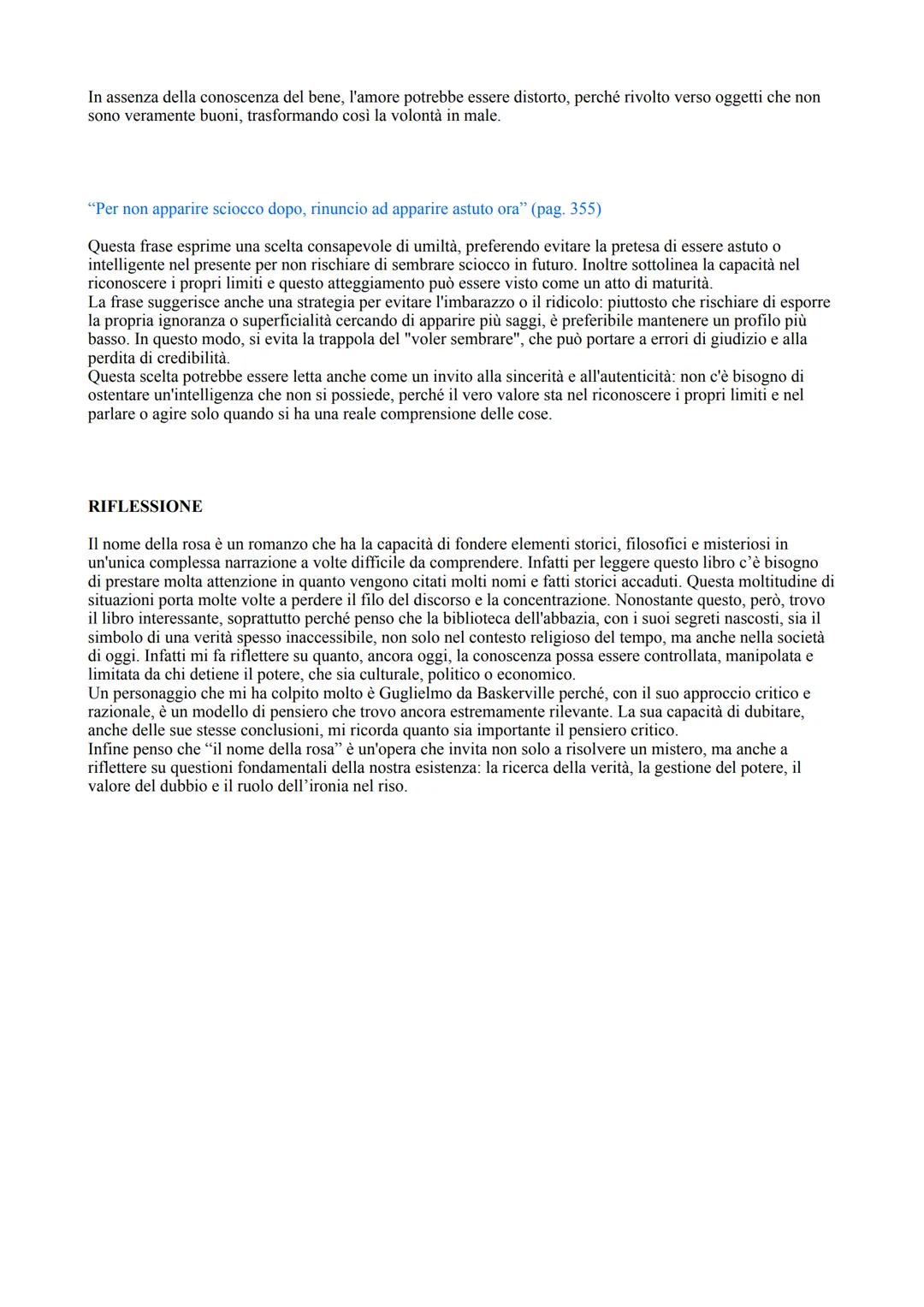 COMPITI VACANZE -ITALIANO-
IL NOME DELLA ROSA
1) Il primo giorno del romanzo "Il nome della rosa" di Umberto Eco si apre con l'arrivo di G