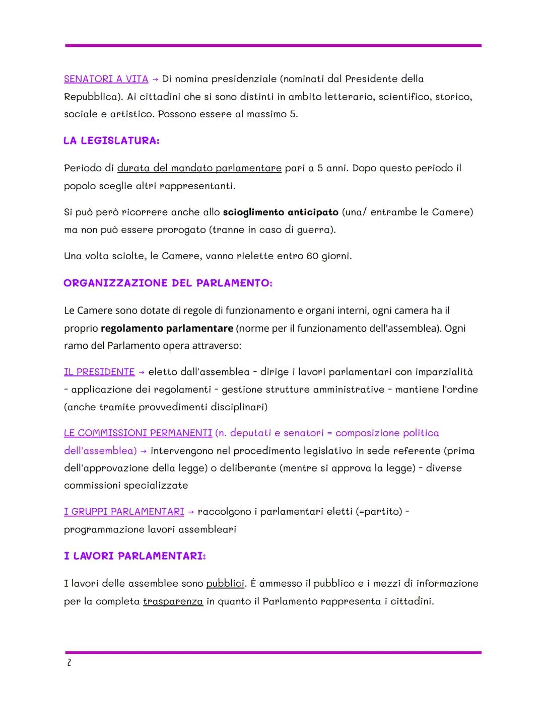 # DIRITTO
# IL PARLAMENTO
UNITÀ 7
PAG. 156-164
Il parlamento è il 1°organo costituzionale, ha funzione legislativa (fa le leggi) e viene