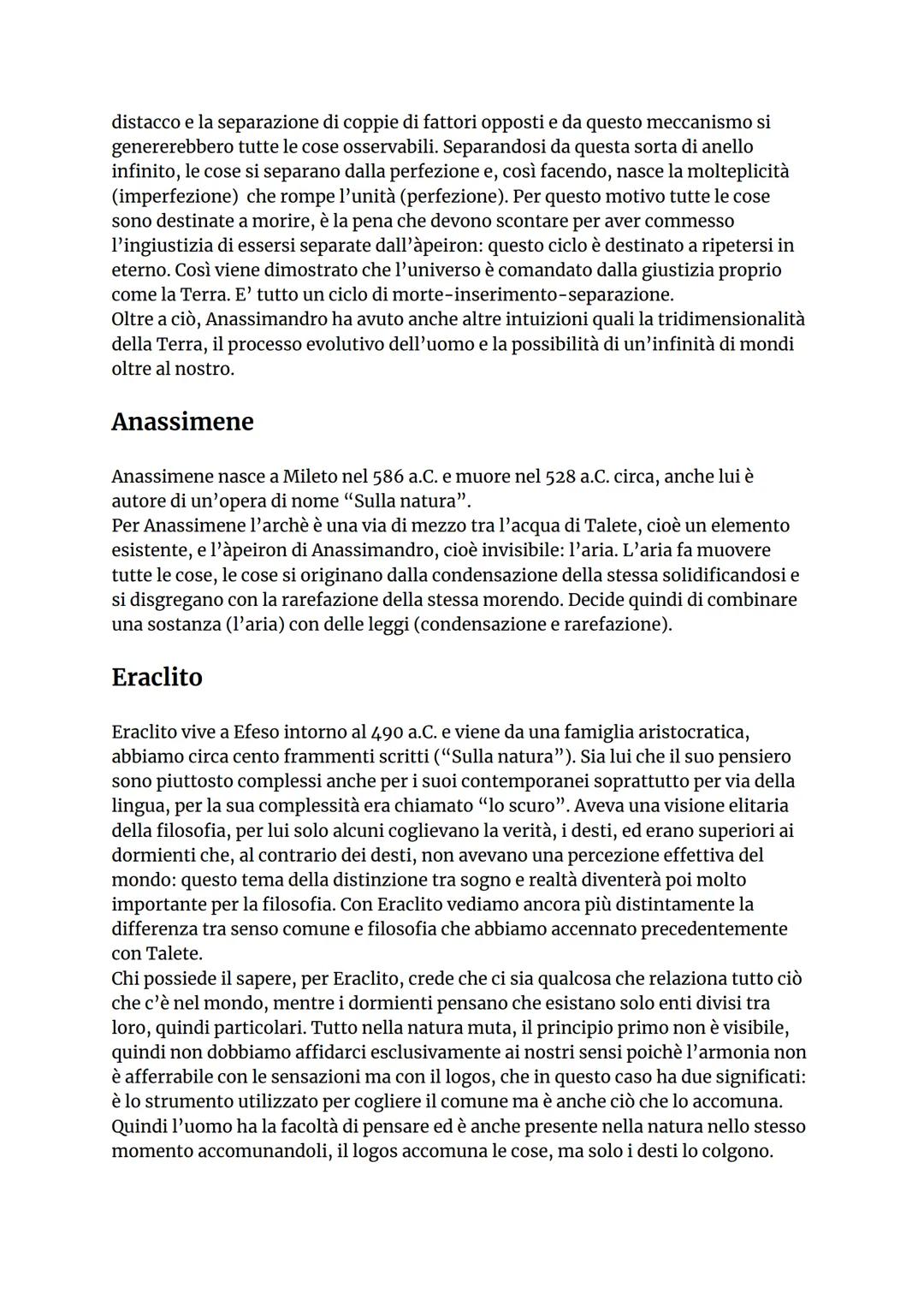 # I FISICI MONISTI
La storia della filosofia comincia in Ionia, più precisamente, come già visto, a
Mileto, in Asia Minore. Mileto è il pri