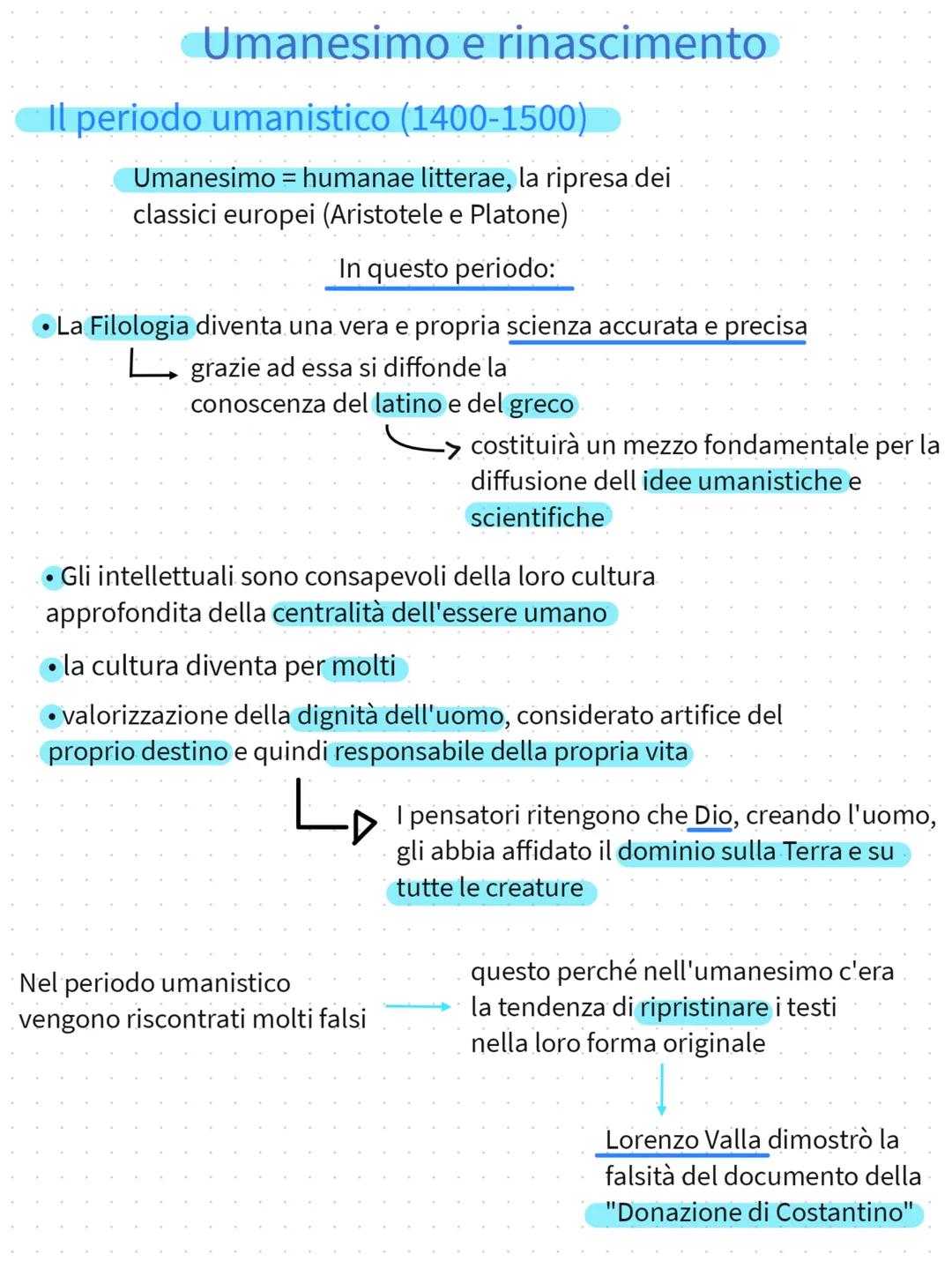 # Umanesimo e rinascimento
Il periodo umanistico (1400-1500)
Umanesimo = humanae litterae, la ripresa dei
classici europei (Aristotele e P