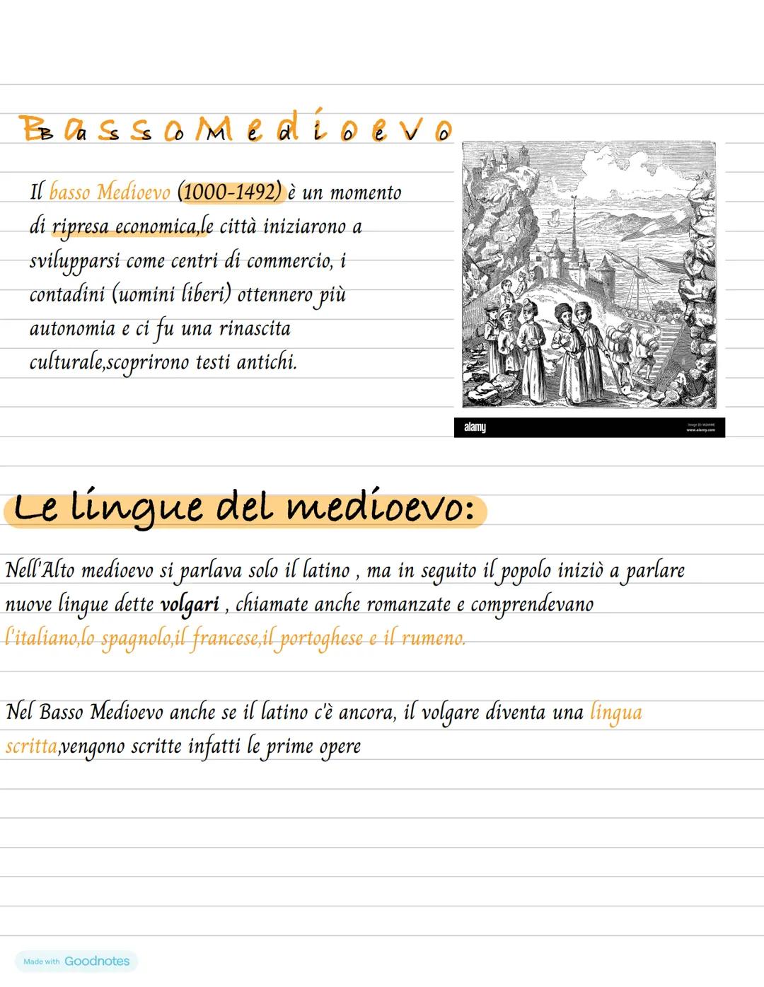 MEDIOEVO
Il periodo del Medioevo va dal VI al XV secolo (6-15) egli è formato da diverse fasi
culturali e da autori che hanno dato le basi p