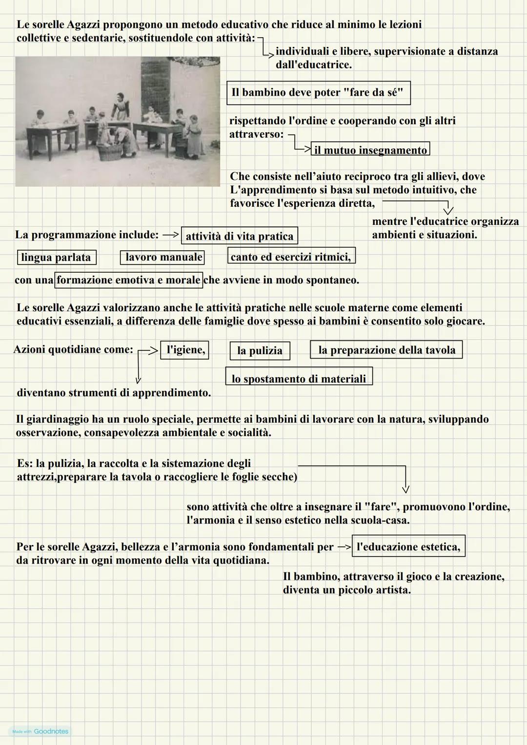 # LE SORELLE AGAZZI
Tra la fine dell'Ottocento e l'inizio del Novecento, l'Italia, da poco unificata e con un'economia
prevalentemente agra