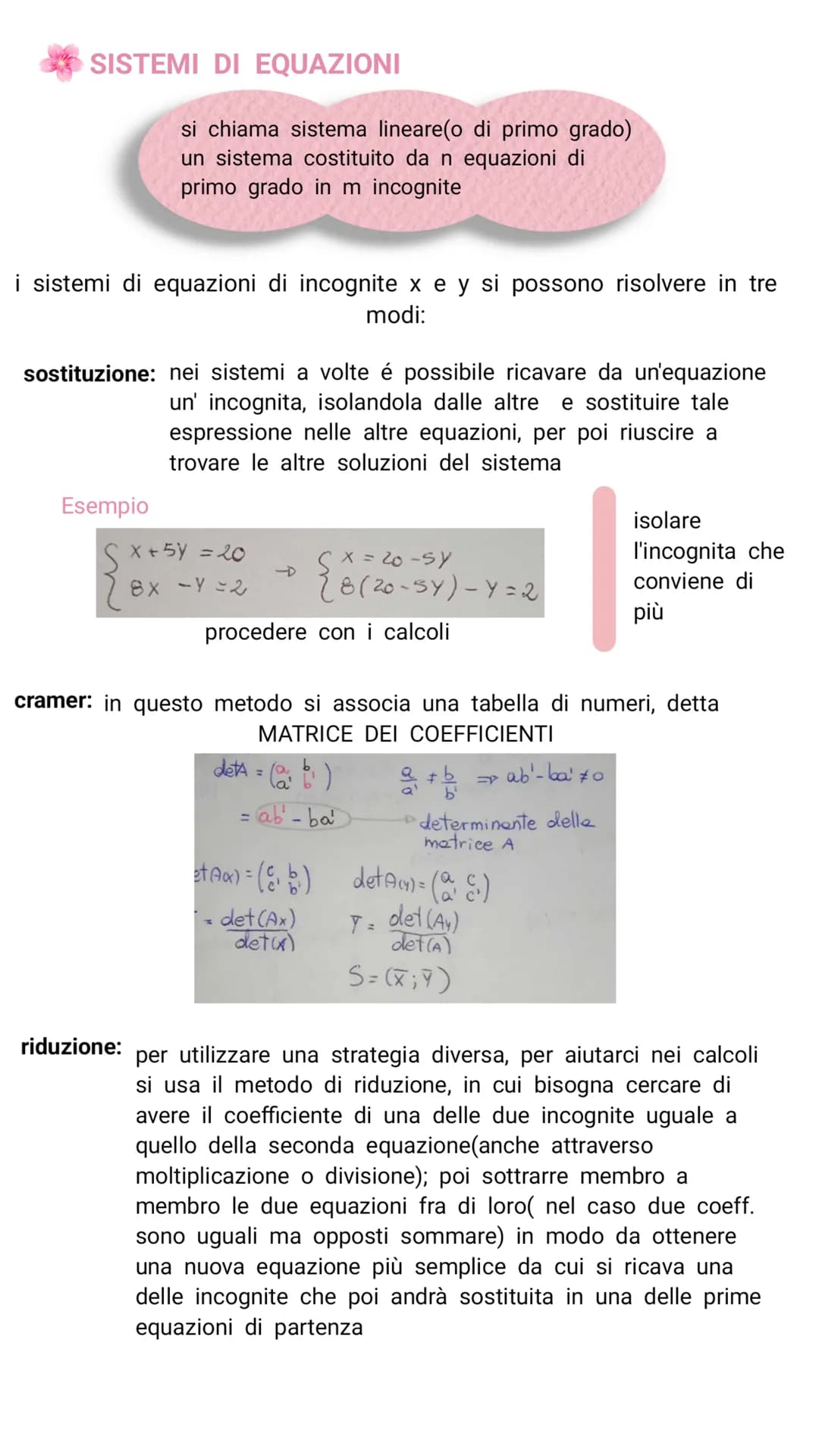 # Equazioni
Un'equazione é una relazione di uguaglianza
tra due espressioni contenenti una o più
variabili, dette incognite
Esse si divido