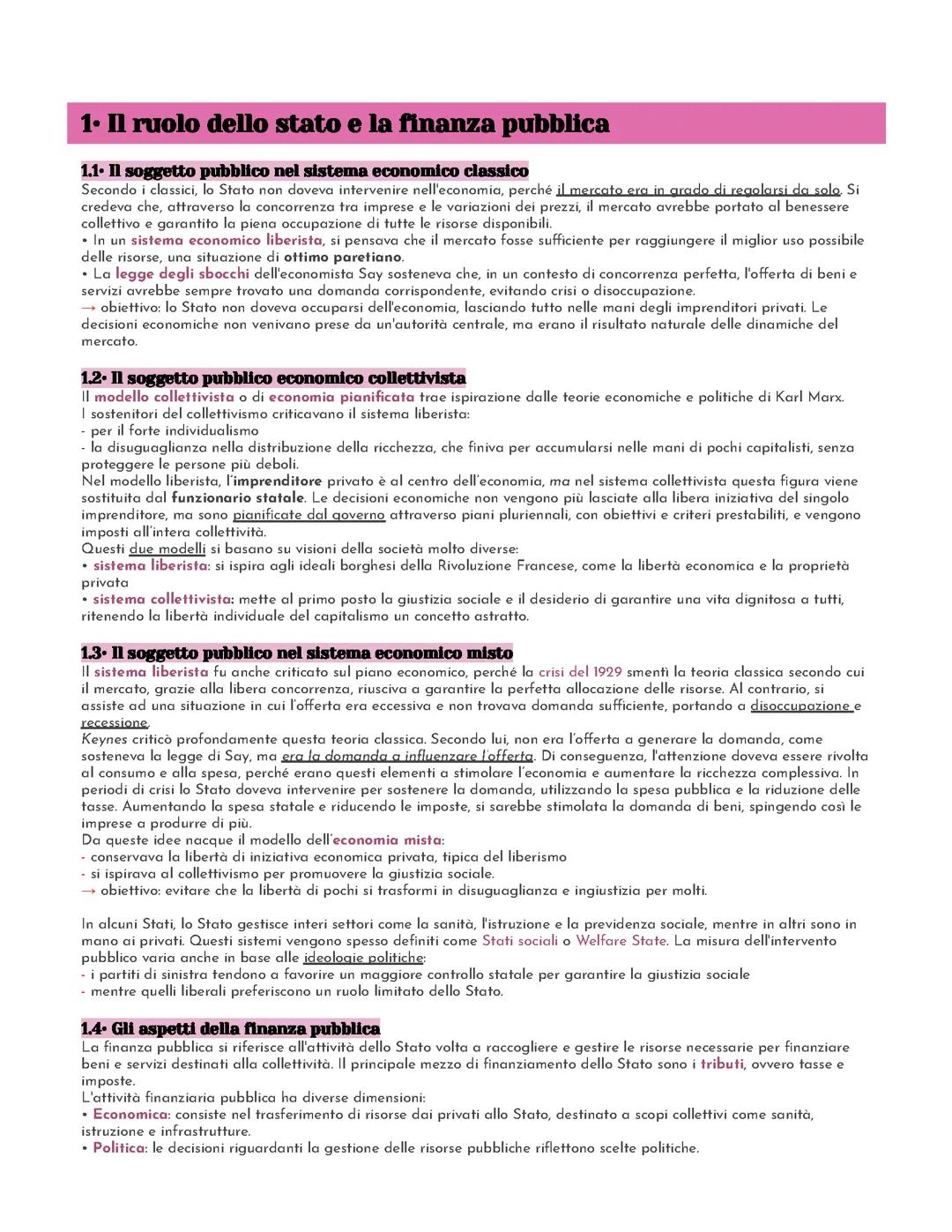 La finanza pubblica e il mercato