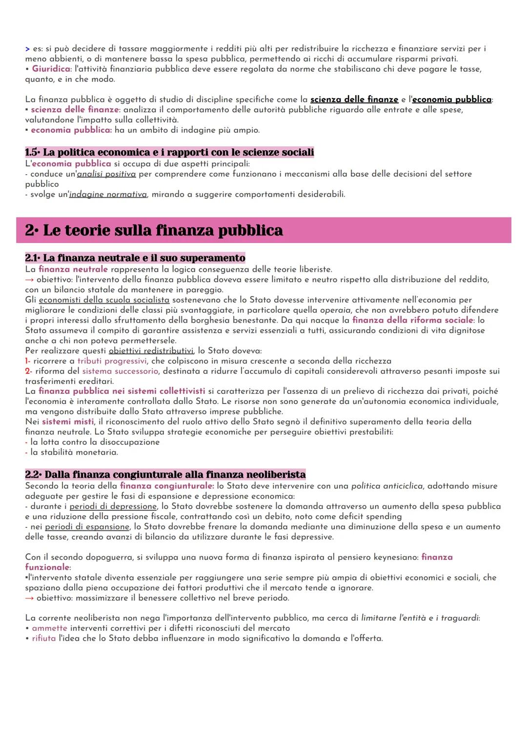 1. Il ruolo dello stato e la finanza pubblica
1.1. Il soggetto pubblico nel sistema economico classico
Secondo i classici, lo Stato non dove