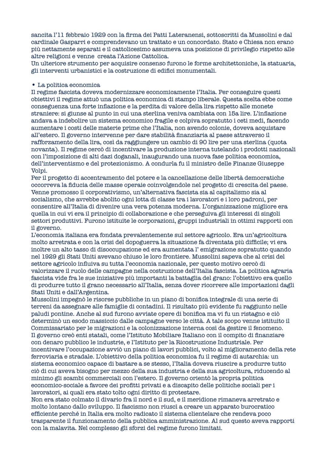 # L'Italia fascista
• La transizione dallo Stato liberale allo Stato fascista
Nel 1922 Benito Mussolini si trovò alla guida di un governo c