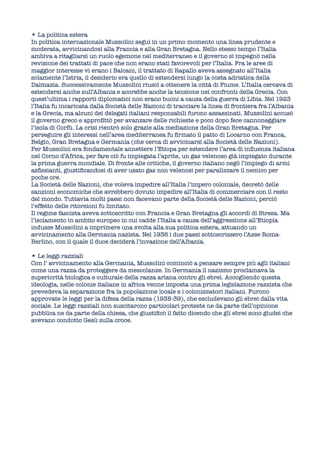 # L'Italia fascista
• La transizione dallo Stato liberale allo Stato fascista
Nel 1922 Benito Mussolini si trovò alla guida di un governo c