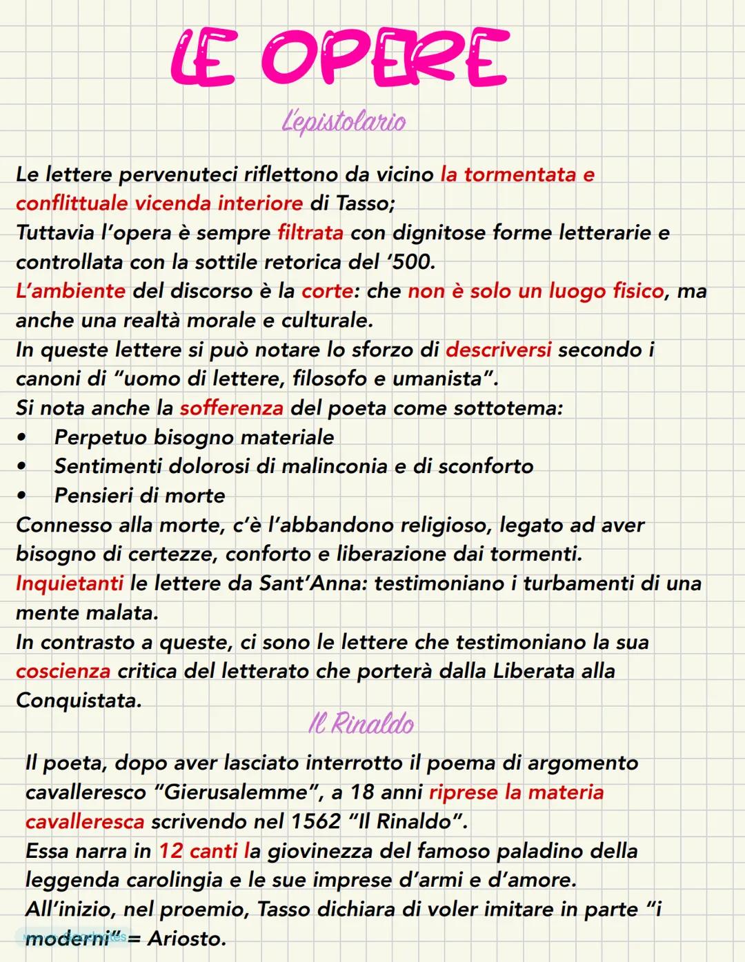 TORQUATO TASSO
La vita
Tornato Tasso nacque a Sorrento l'11 marzo del 1544. Nel 1577 ai
trasferรฌ con il padre (autore dell'Amadigi) alla cor