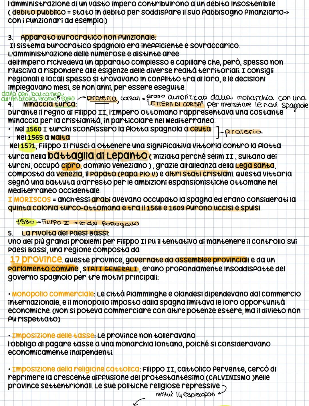 # La Spagna di Filippo II (secolo XVI)
Filippo II di spagna (1527-1598),
* Burocrate
meta' convento e
mera fortezza
* Non viaggia mo