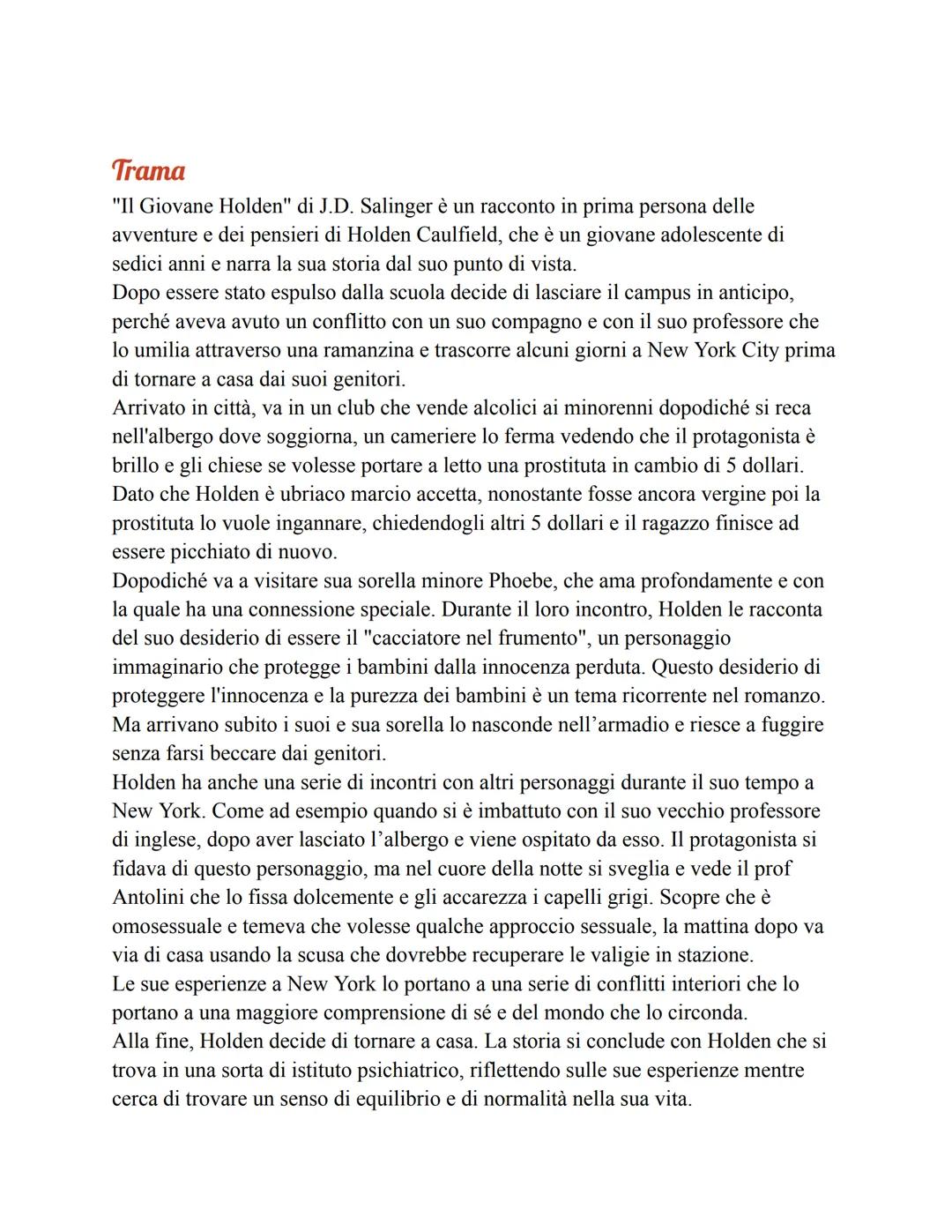 # II Giovane Holden
Autore
Jerome David Salinger o J.D Salinger è nato il 1° gennaio
1919 a New York City. È cresciuto in una famiglia ebr