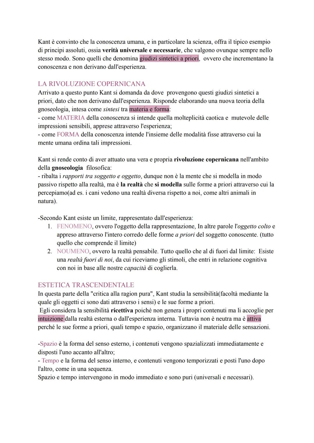 KANT
-Kant, nato nella prima metà del 1700 in una città della Prussia orientale è stato un pilastro
della filosofia dalla fine del Settecent