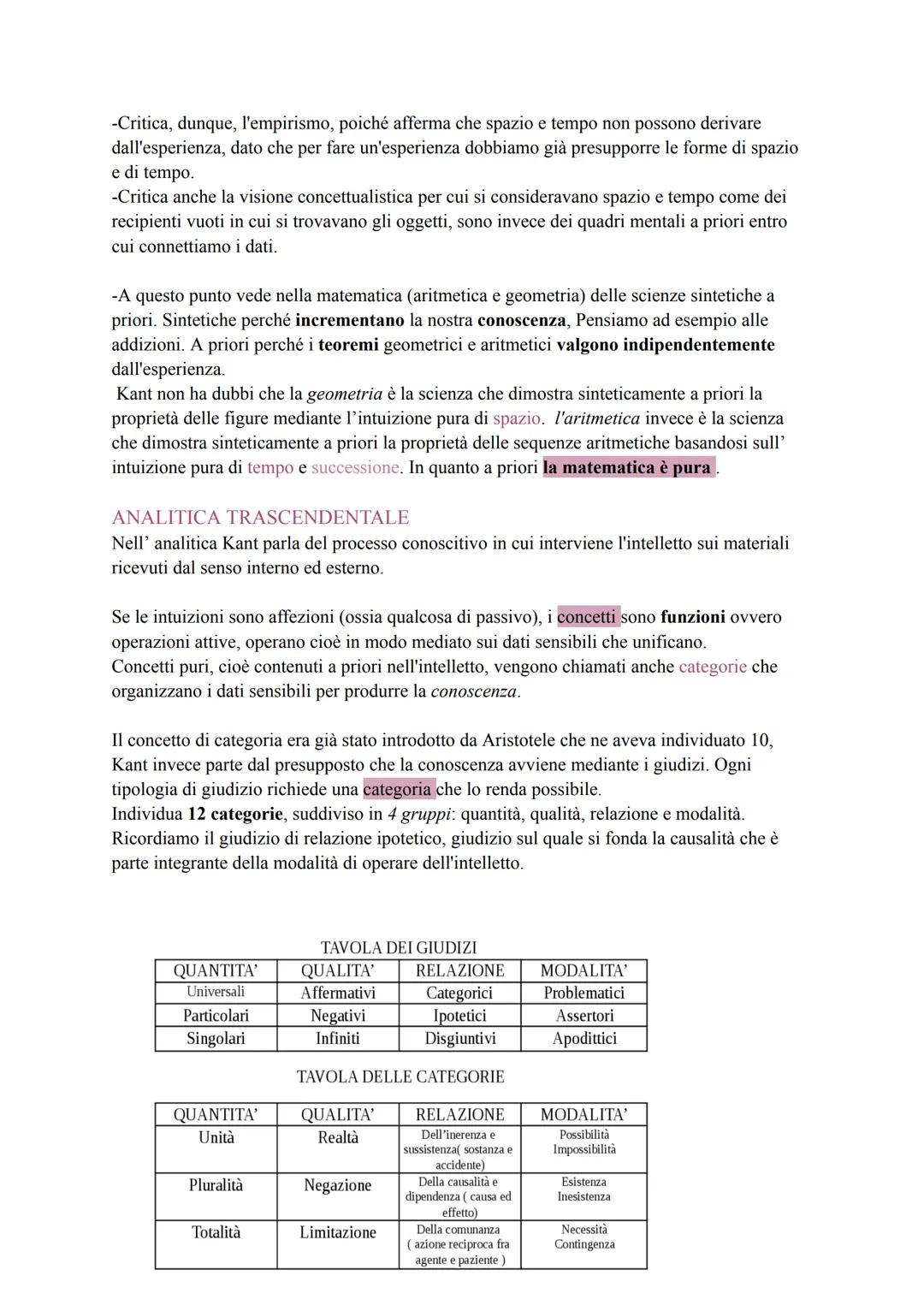KANT
-Kant, nato nella prima metà del 1700 in una città della Prussia orientale è stato un pilastro
della filosofia dalla fine del Settecent