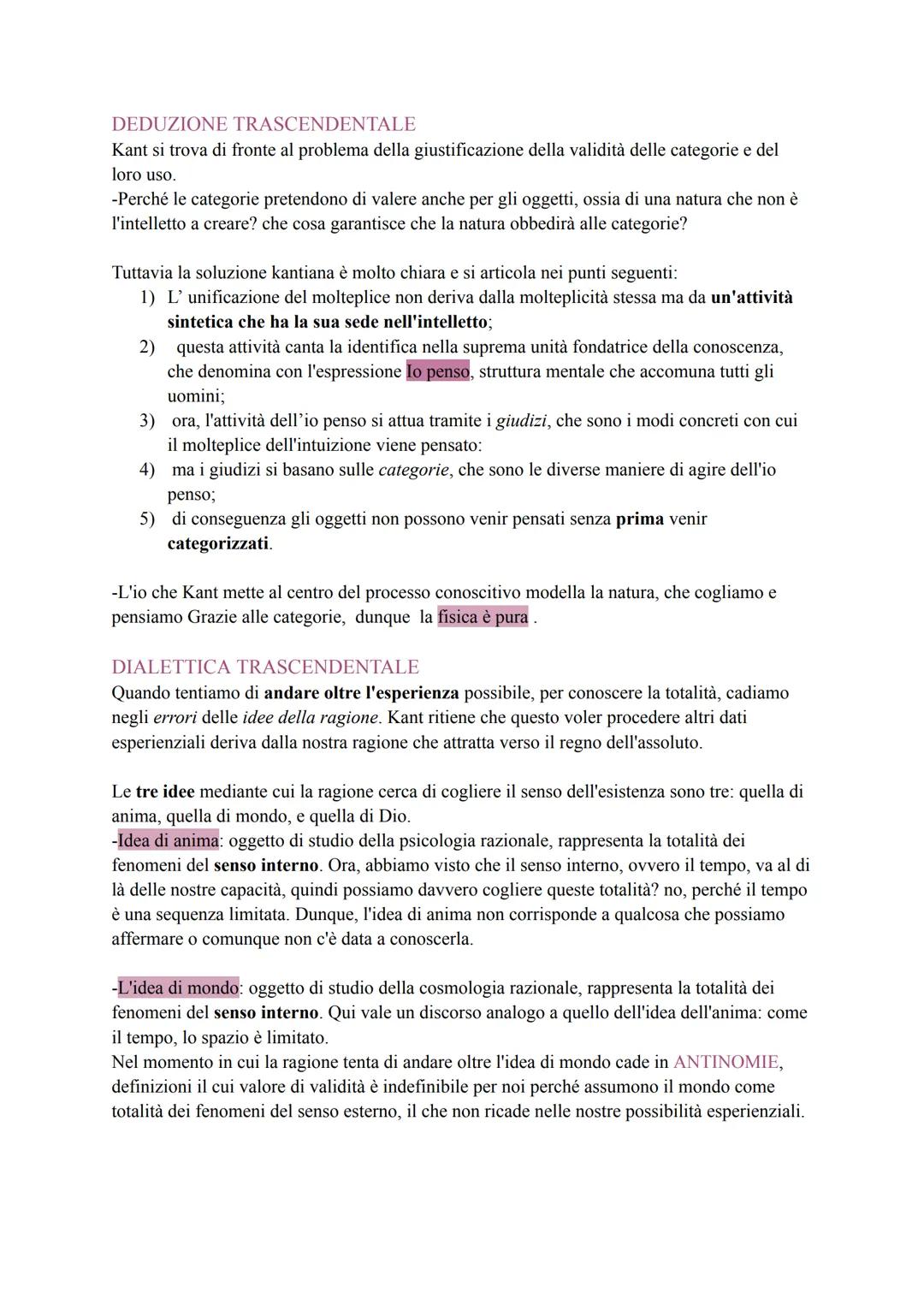 KANT
-Kant, nato nella prima metà del 1700 in una città della Prussia orientale è stato un pilastro
della filosofia dalla fine del Settecent