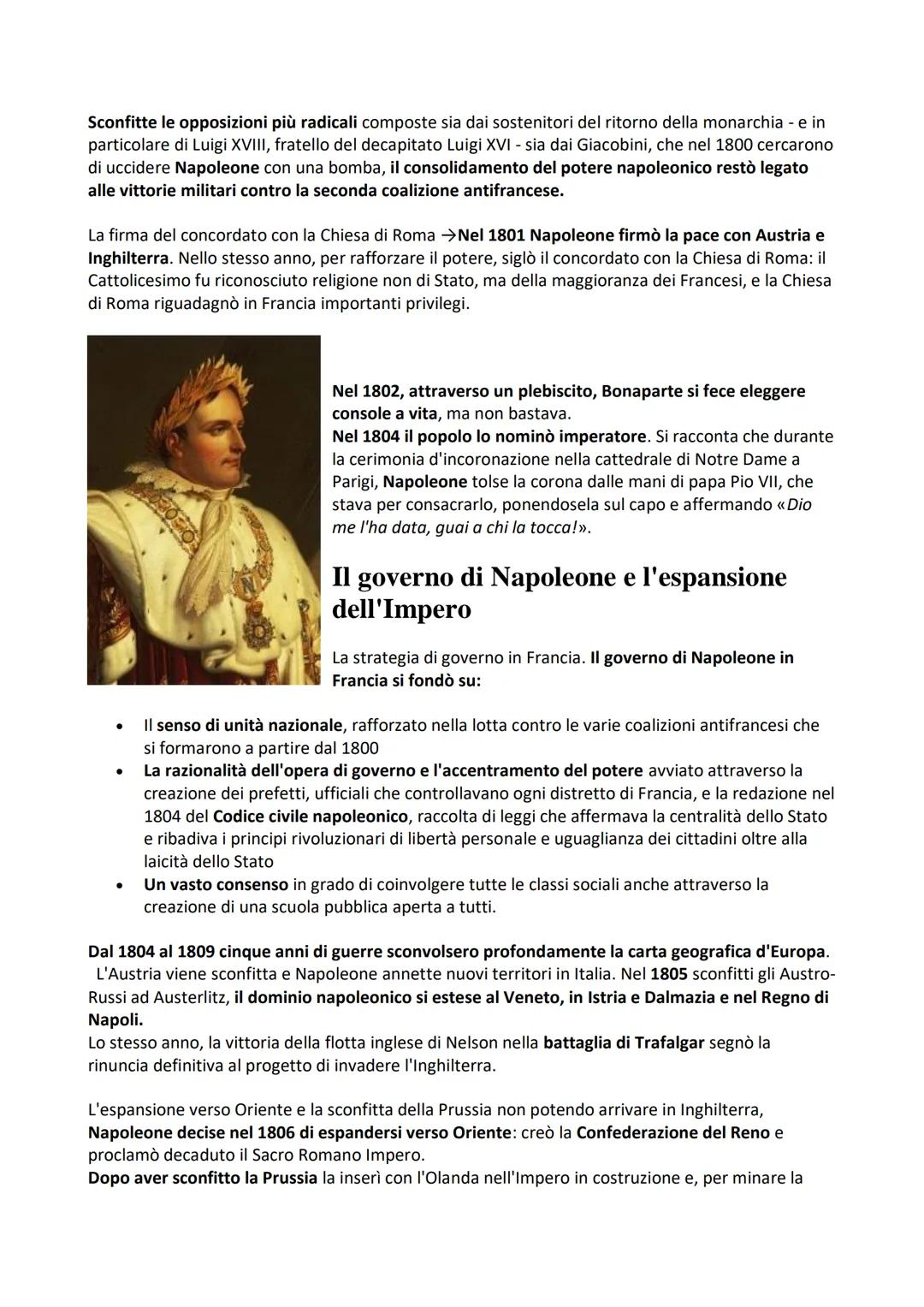 # RIASSUNTO NAPOLEONE
Napoleone: gli inizi e il colpo di Stato
Napoleone Bonaparte nacque nel 1769 ad Ajaccio, in Corsica, da
una famiglia