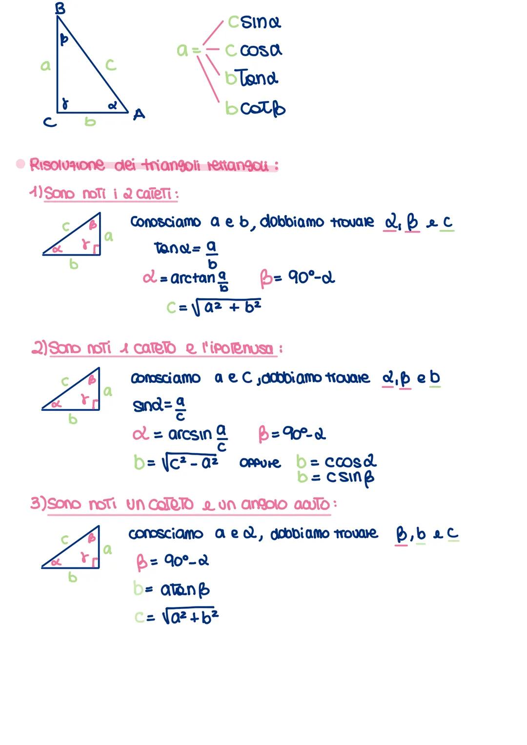 Goniometria
angoli :
Sessagesimali
Sessadecimali
• da sessagesimali a sessadecimali:
48°17'26 = 48°+17'.1° + 26" .1°
60°
60"
•da sessadecima