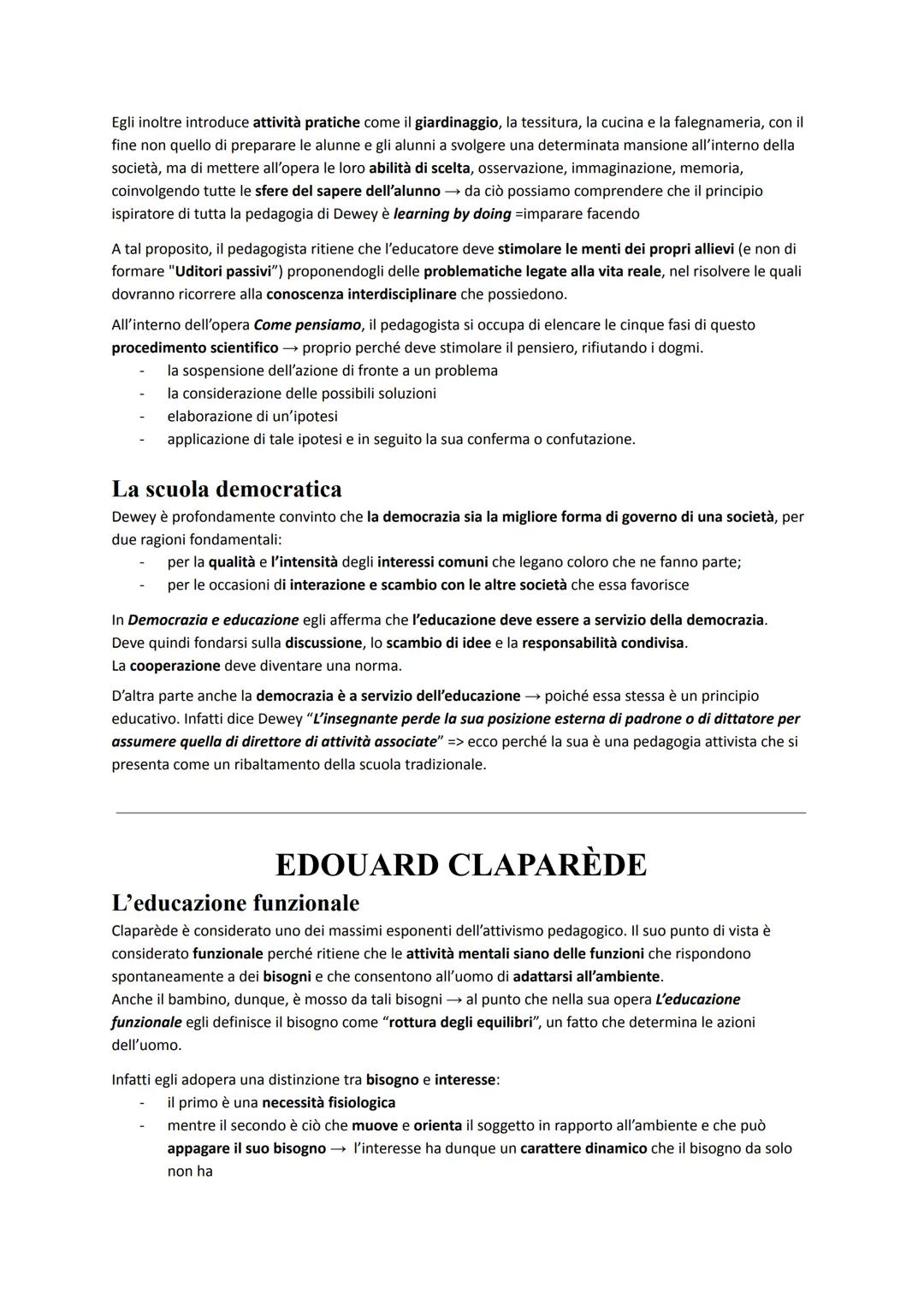 # ATTIVISMO PEDAGOGICO
L'attivismo รจ una corrente pedagogica che si sviluppa tra la fine dell'Ottocento e gli anni Trenta del
Novecento; co