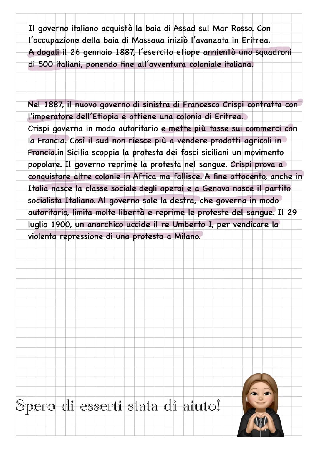 # LA SINISTRA STORICA
## IL PROGRAMMA DELLA SINISTRA STORICA
Nel 1876, Agostino Depretis, capo della sinistra storica, guadagnรฒ la
maggior