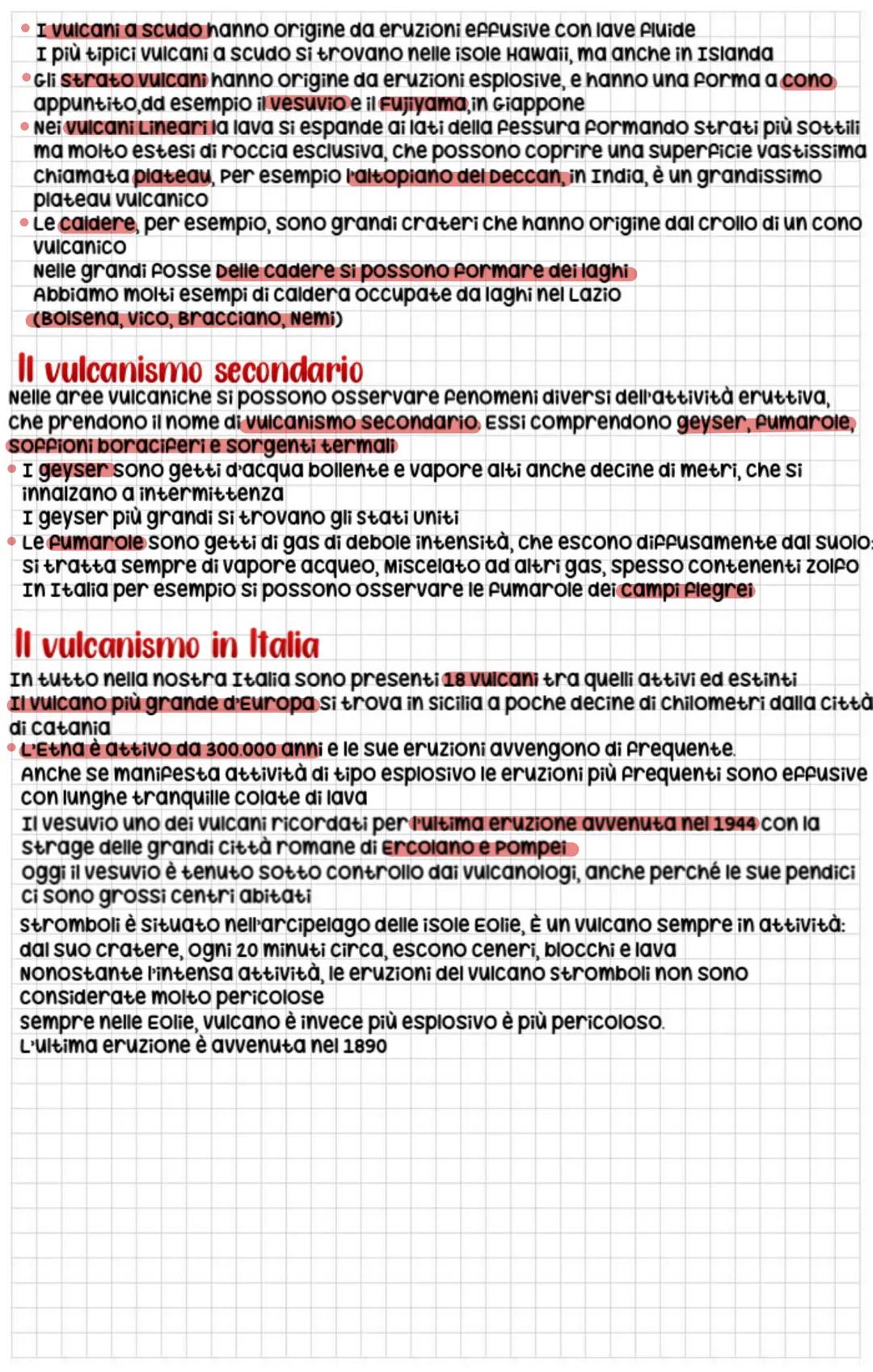 # I vulcani
il vulcanismo
Il fenomeno del vulcanismo consiste nella fuoriuscita in superficie di materiale
Fluido molto caldo, proveniente