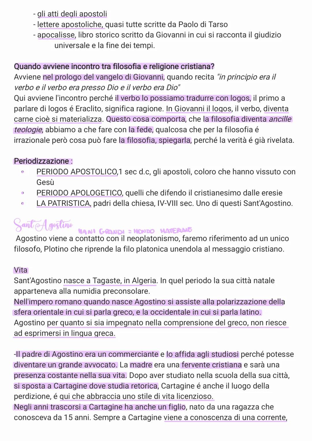 # filosofia cristiana
→ all'epoca di Augusto, dal 27 a.C al 14 d.C, sotto cui impero nasce Gesù, l'impero
romano era uno dei più grandi di