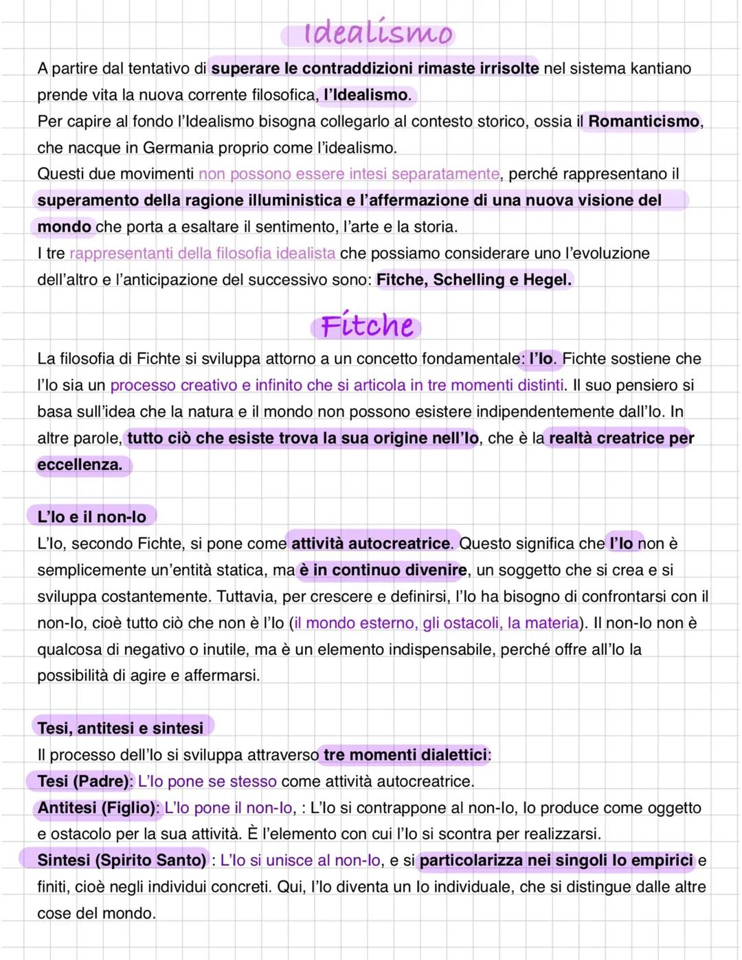 Idealismo,Fitche e Schelling