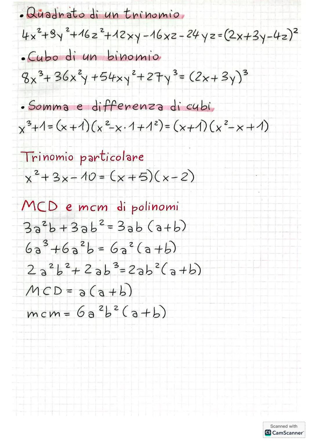 # SCOMPOSIZIONI IN FAT=
TORI DI POLINOMI
I polinomi riducibili e irriducibili
Un polinomio è riducibile quando può essere scompo=
sto nel p
