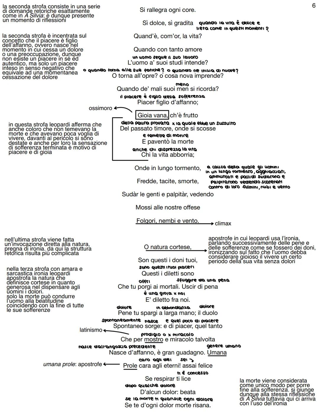Linfinito- →Composto a Recanati nel 1819 e pubblicato per la prima volta, con altri idilli, nel 1825.
metro: ende casillabo sciolto
15 versi