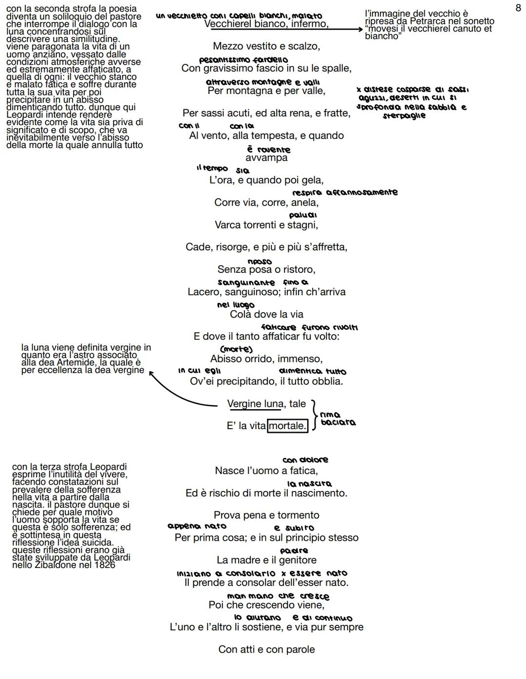 Linfinito- →Composto a Recanati nel 1819 e pubblicato per la prima volta, con altri idilli, nel 1825.
metro: ende casillabo sciolto
15 versi
