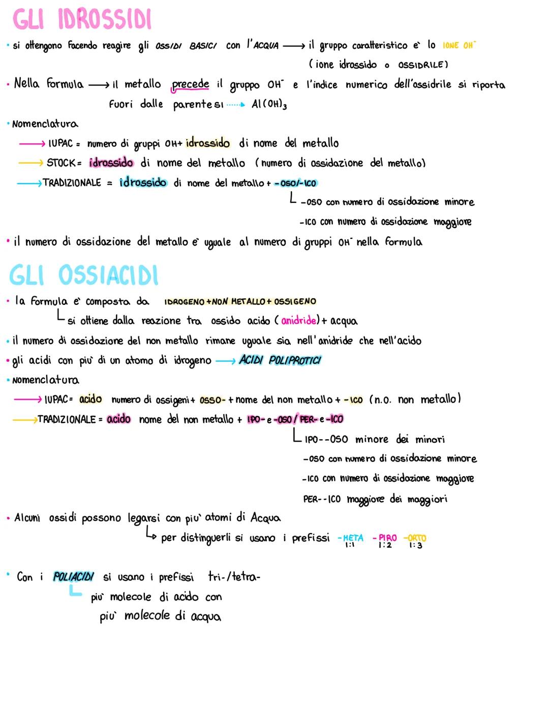 # LA NOMENCLATURA
* Come scrivere le formule chimiche
Lnei composti binari si parte dalle regole dei numeri di ossidazione
→ per primo si sc