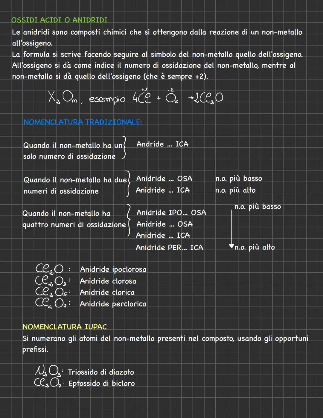 NOMENCLATURA # NOMENCLATURA
- NOMENCLATURA TRADIZIONALE: si basa sull'uso di suffissi e prefissi in base
allo stato di ossidazione degli at