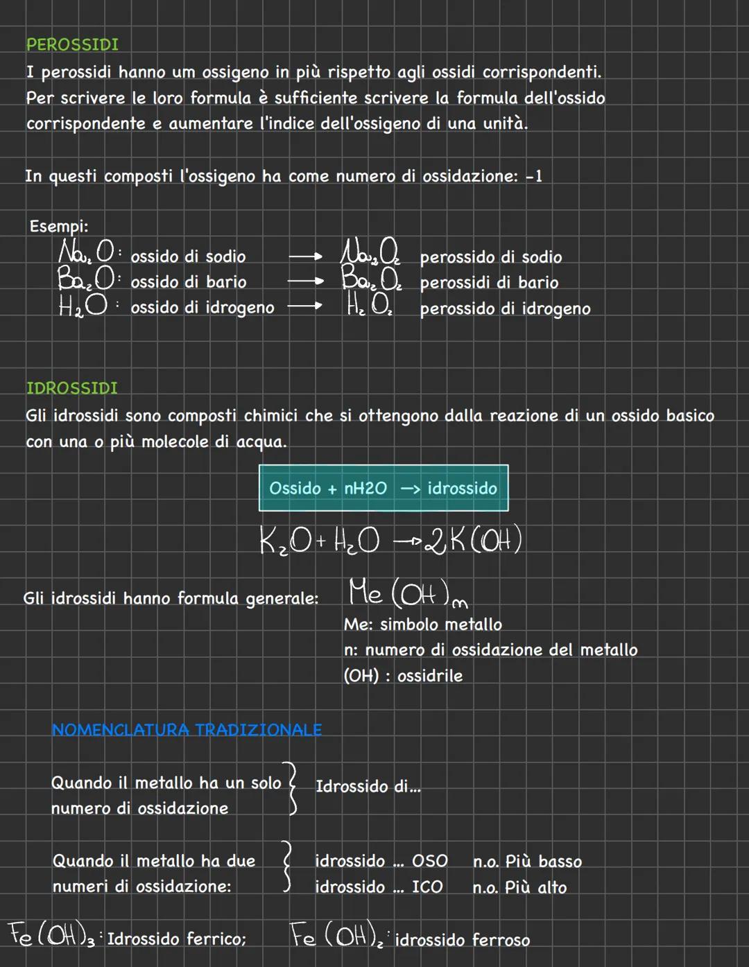 NOMENCLATURA # NOMENCLATURA
- NOMENCLATURA TRADIZIONALE: si basa sull'uso di suffissi e prefissi in base
allo stato di ossidazione degli at
