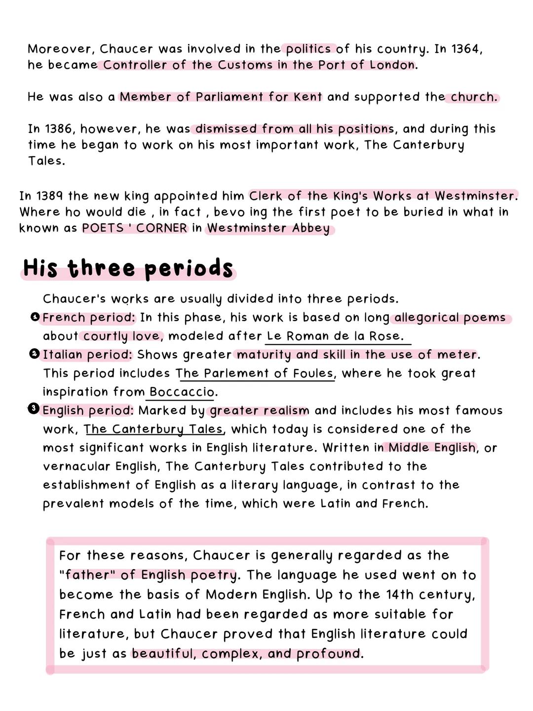 The medieval narrative poem
A narrative poem is a poem that tells a story in verse and contains narrative
elements, like:
• the setting in t