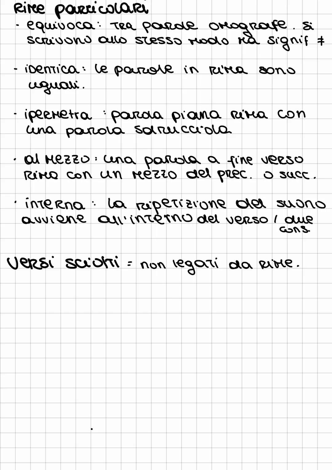 # Testo poetico
esprimere emozioni
CARATTERIstiche:
* SCRITTU in versi
* usa le parole per effetti musicali E RITHICI
* Ricco di fi